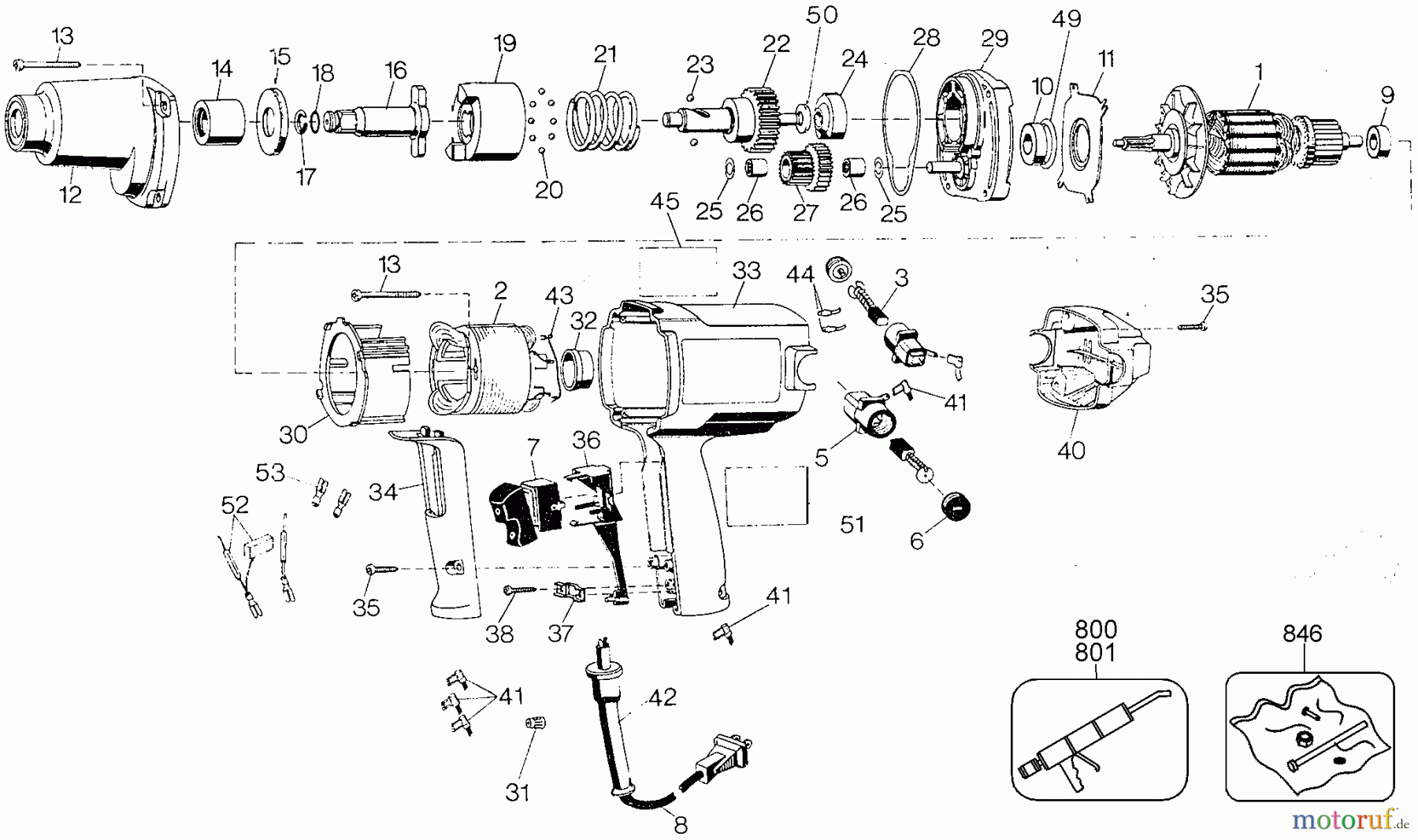 BLACK+DECKER PROFESSIONELL SCHRAUBENDREHER, KNARREN UND SCHRAUBENSCHLÜSSEL IMPACT WRENCH (ITALY) 2674-28 Seite 1