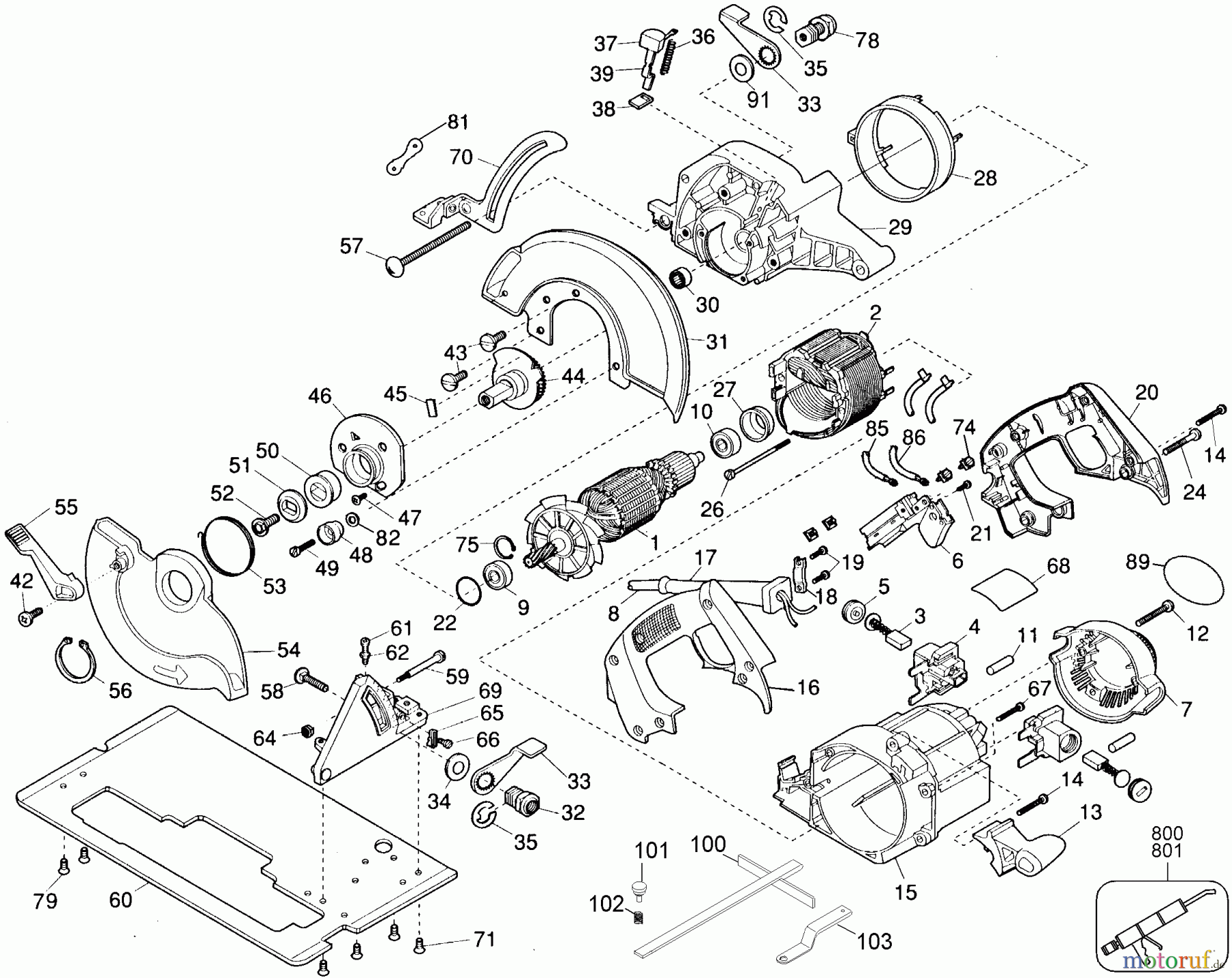 BLACK+DECKER PROFESSIONELL SÄGE 9-1/4 CIR.SAW - AUSTRAL 2698-AU Seite 1