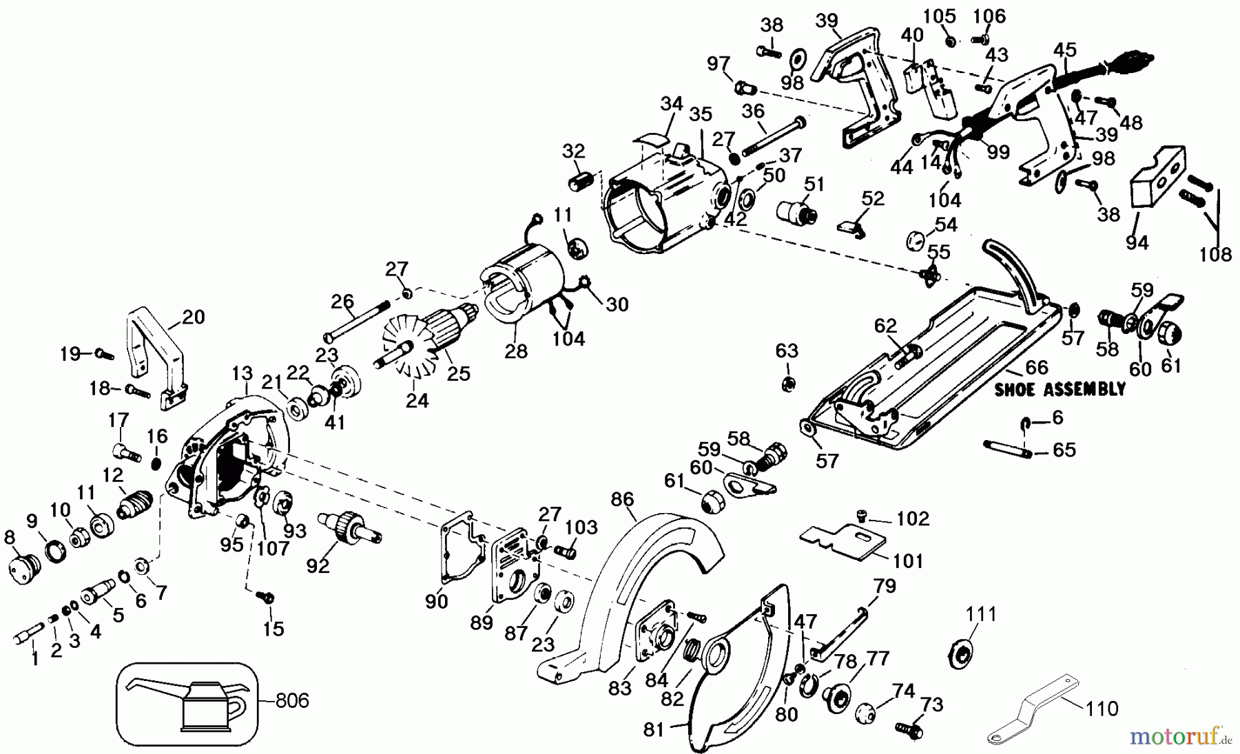 BLACK+DECKER PROFESSIONELL SÄGE 7-1/4IN WORMDRIVE SAW 2701-BDK Seite 1