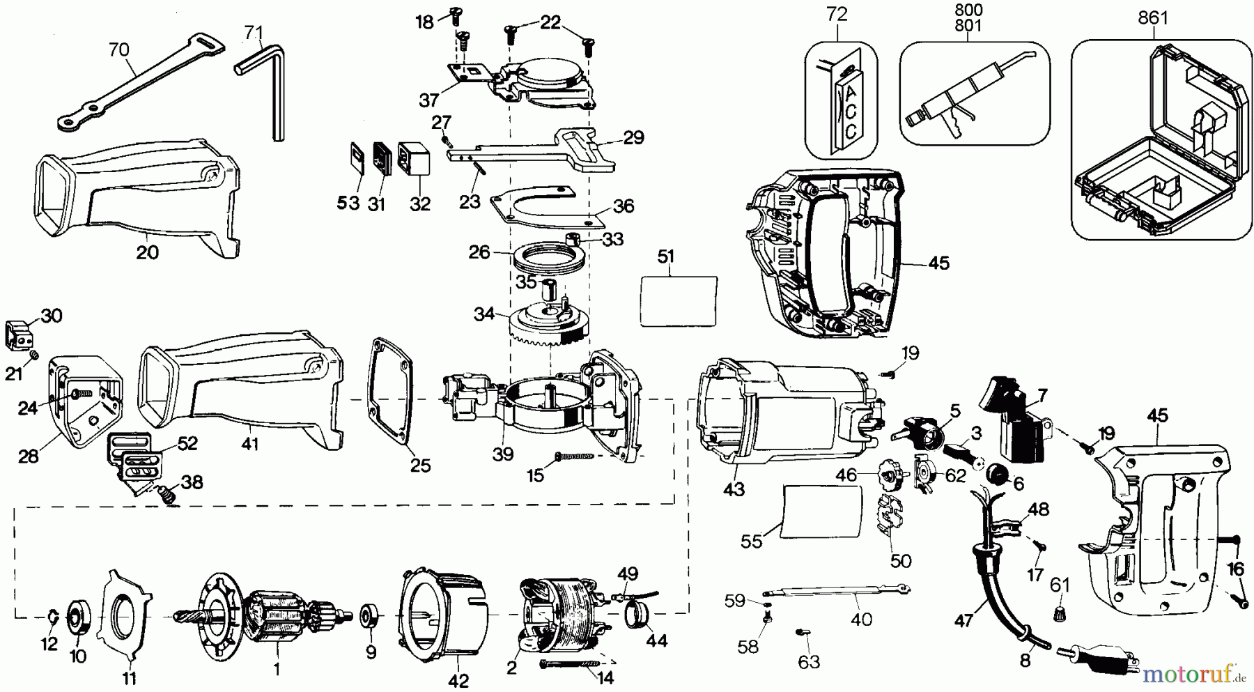 BLACK+DECKER PROFESSIONELL SÄGE 8A CUTSAW 3 WIRE KIT 3110KG Seite 1