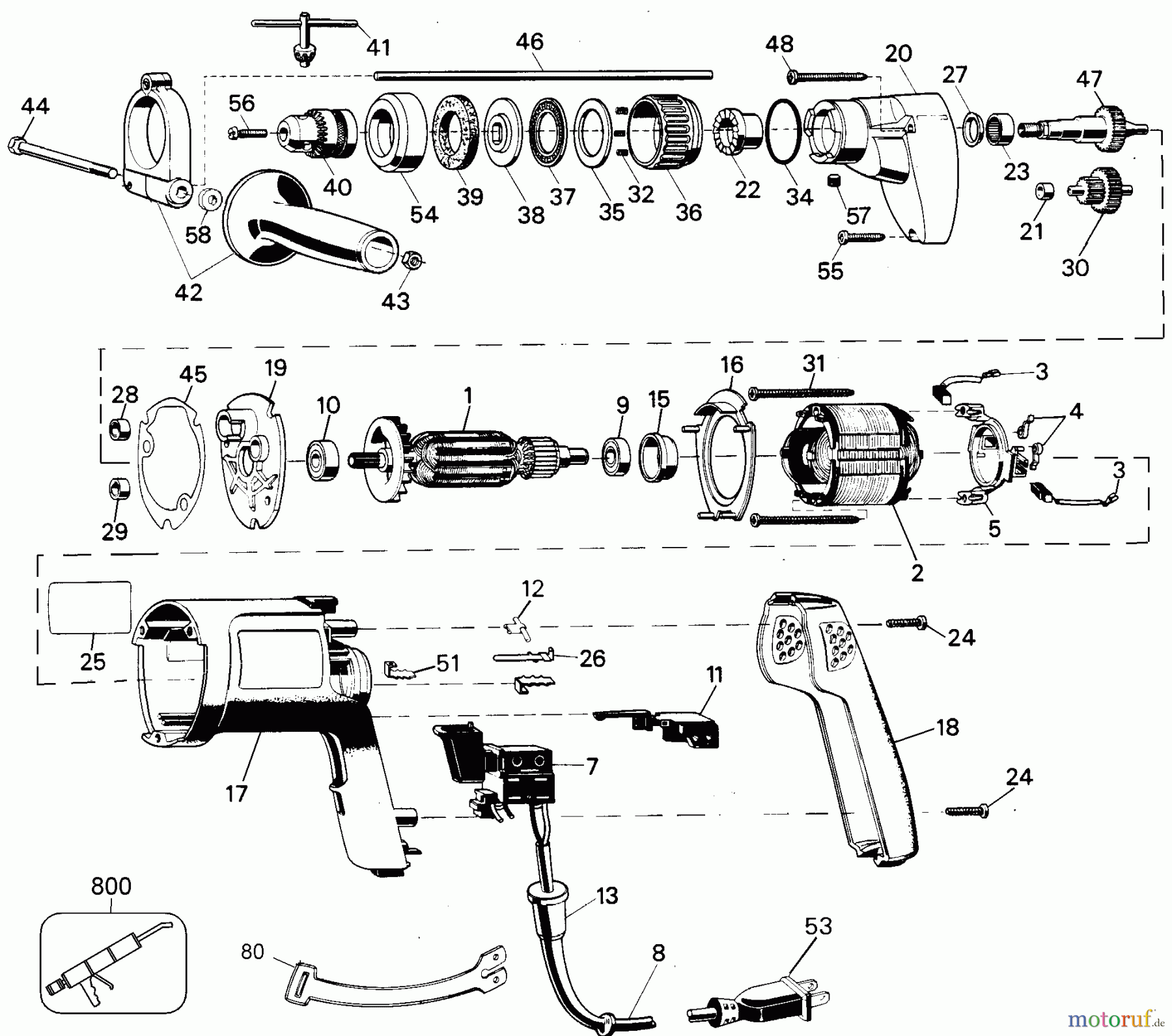 BLACK+DECKER PROFESSIONELL HAMMER PISTOL GRIP HAMMER DRILL 5070 Seite 1