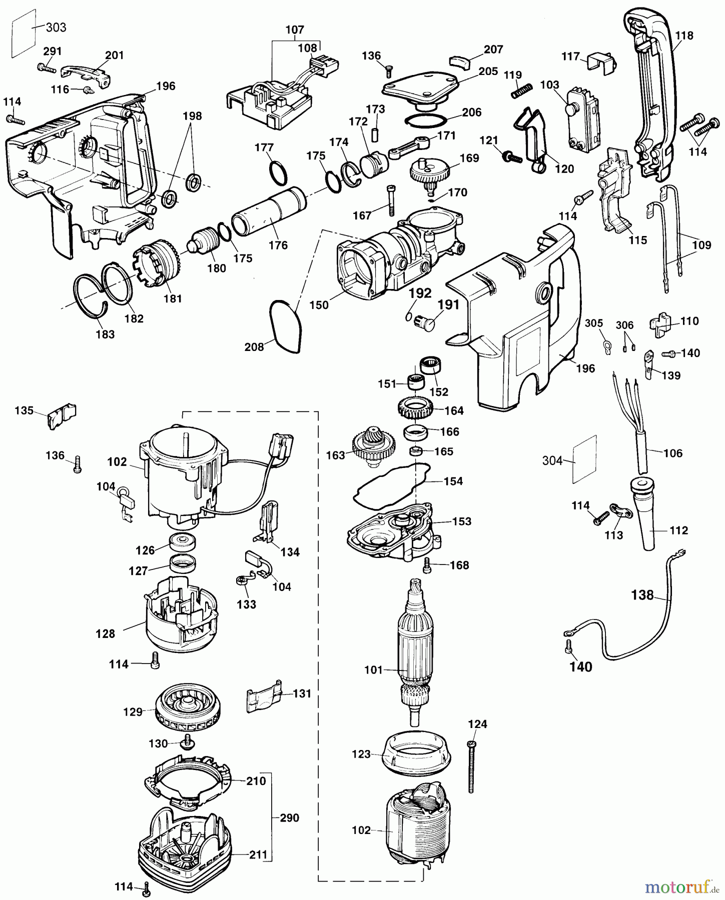  BLACK+DECKER PROFESSIONELL HAMMER 1-1/2 S ROT.HAMMR 5095K Seite 2