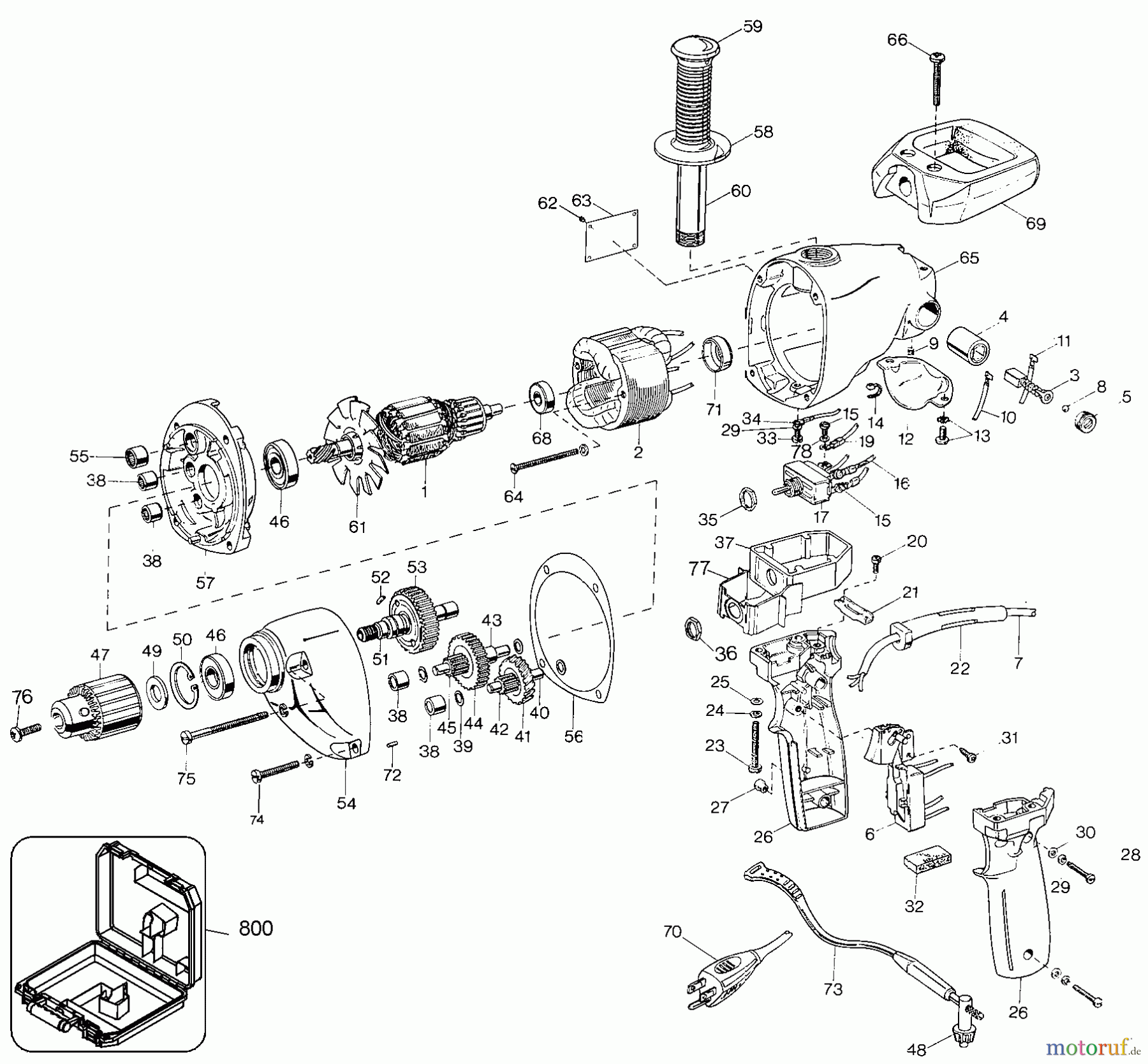 BLACK+DECKER PROFESSIONELL BOHRER, MAGNETBOHRMASCHINE, GEWINDESCHNEIDER M/S 1/2 SPADE HDL. DRILL 5140 Seite 1