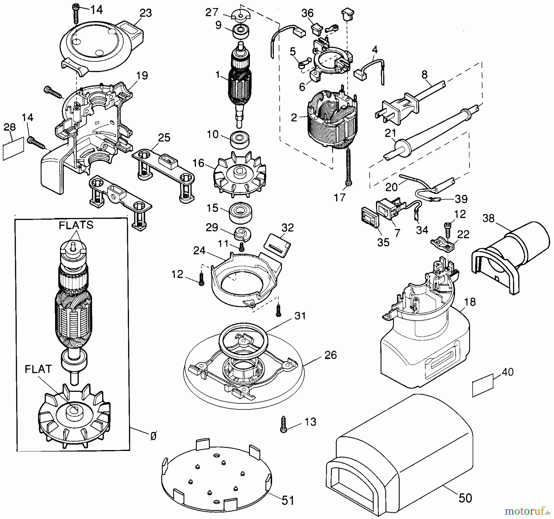 BLACK+DECKER INNENAUSSTATTUNG ABSCHLEIFGERÄT PALM GRIP SANDER-AUTO. 6160 Seite 1