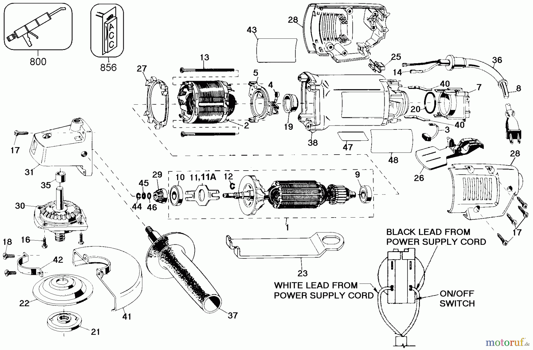 BLACK+DECKER INNENAUSSTATTUNG ZUBEHÖR, ANBAUGERÄTE & UNMOTORISIERT 4 ANGLE GRINDER-CANADIAN 6247-04 Seite 1
