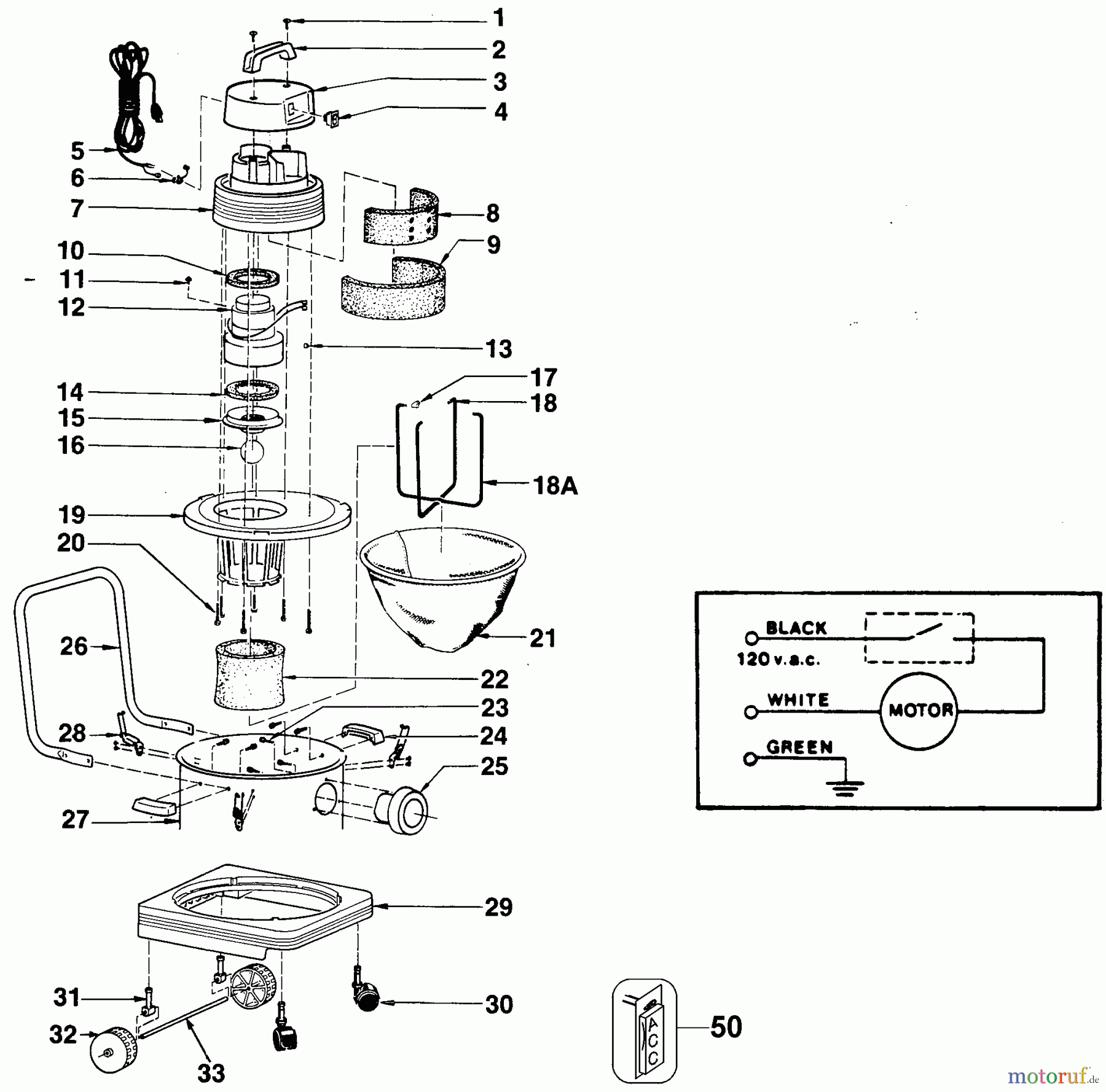 BLACK+DECKER HAUSHALT REINIGUNG VACUUM CLEANER 10 GAL. 6633 Seite 1