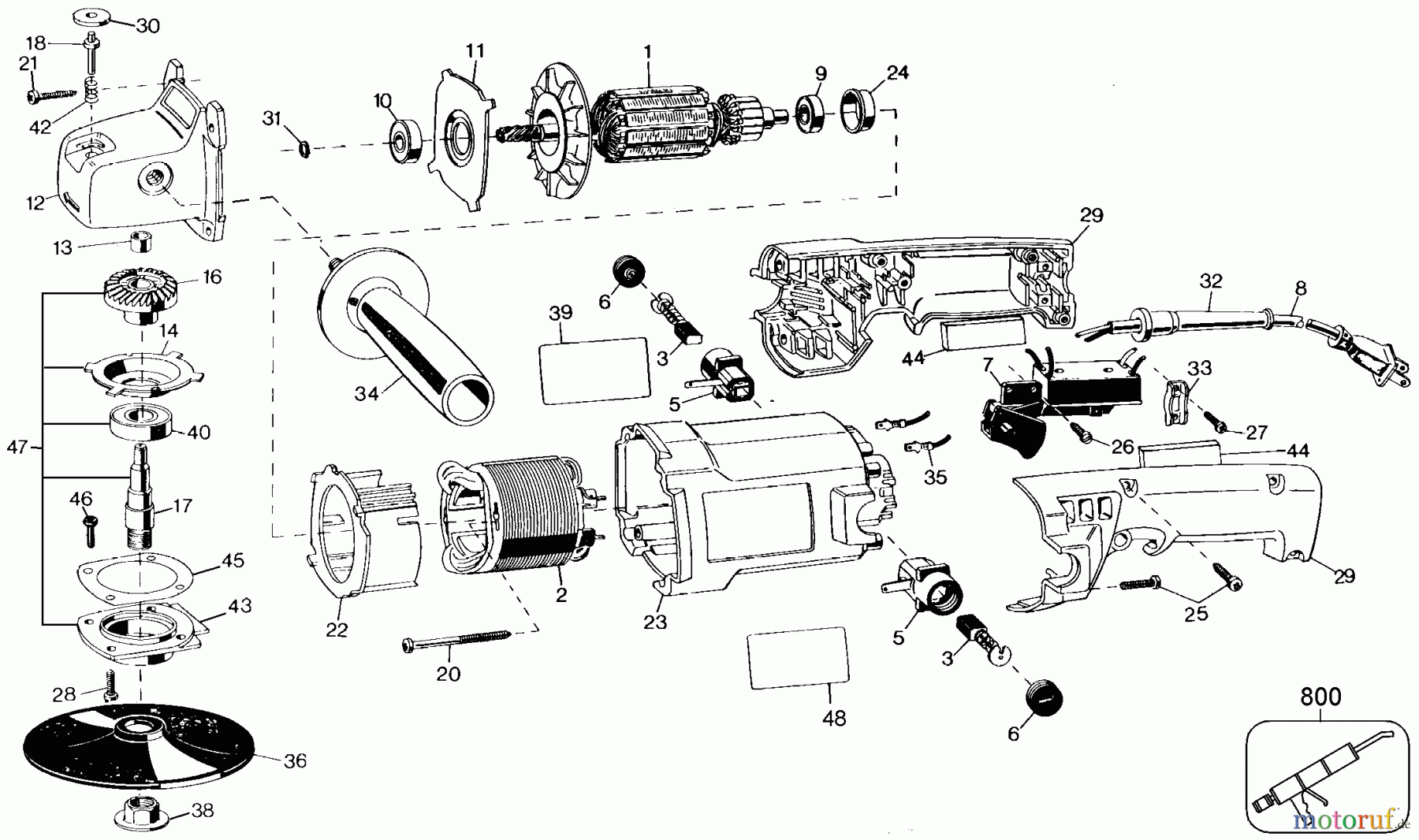 BLACK+DECKER PROFESSIONELL SCHLEIFMASCHINEN, POLIERMASCHINEN UND EINFÄDLER 7IN/9IN POLISHER B6124 Seite 1
