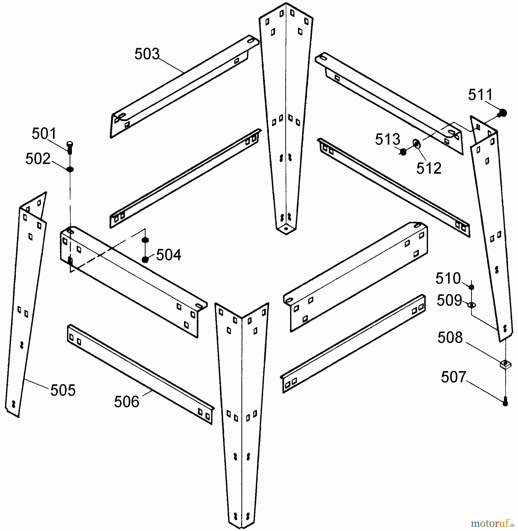 BLACK+DECKER PROFESSIONELL ZUBEHÖR, ANBAUGERÄTE & UNMOTORISIERT 0990254 TABLESAW WRK.STND TS7510 Seite 1