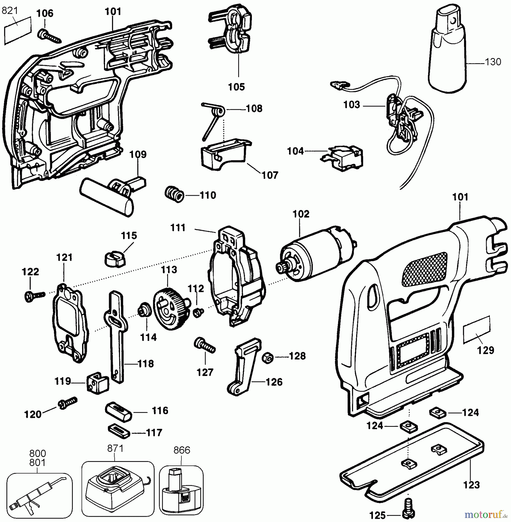  BLACK+DECKER INNENAUSSTATTUNG SÄGE STICHSÄGE VP660T Seite 1