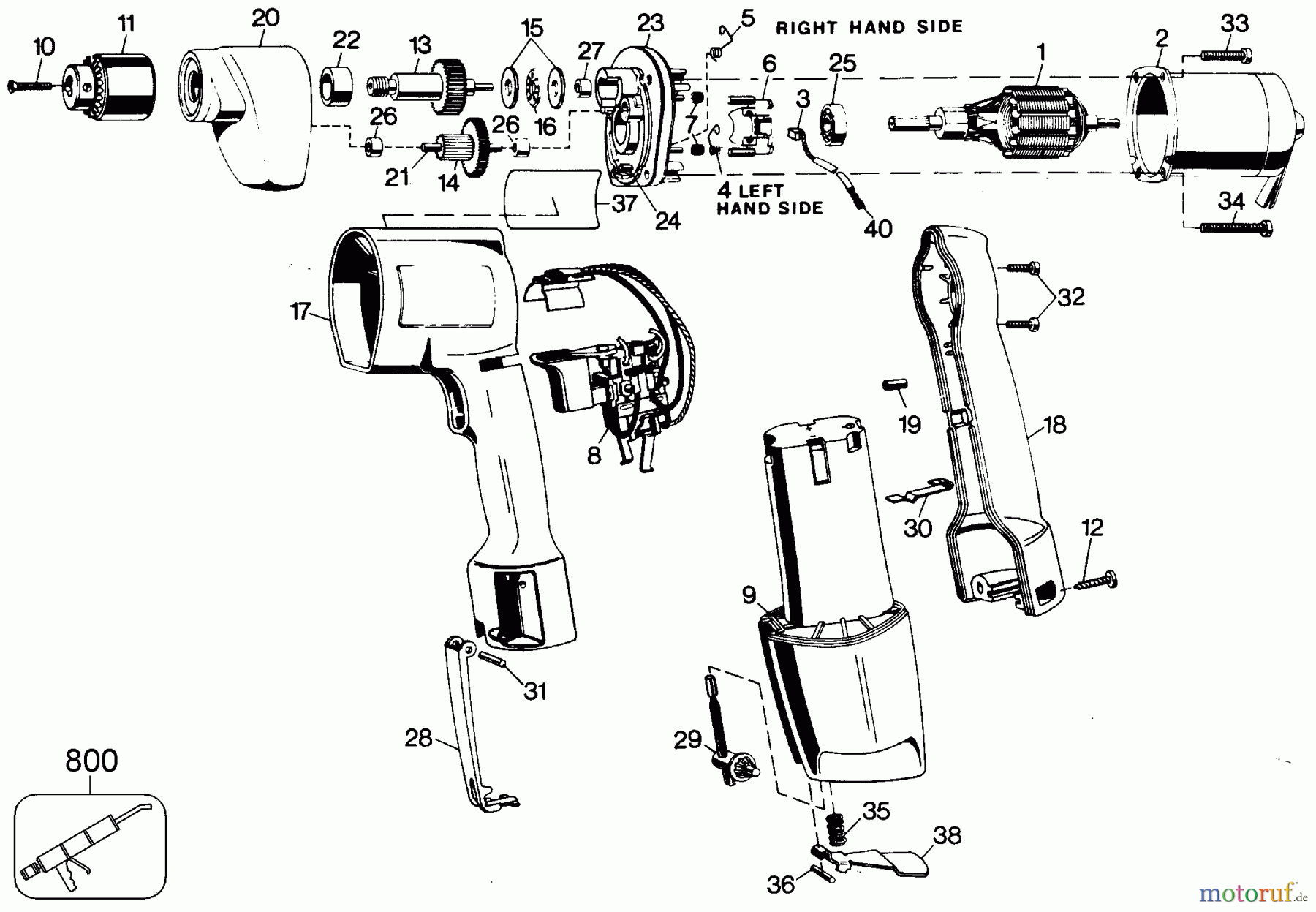 BLACK+DECKER PROFESSIONELL BOHRER, MAGNETBOHRMASCHINE, GEWINDESCHNEIDER ET1150A 3/8 VSR CDLS DRIL 6914 Seite 1