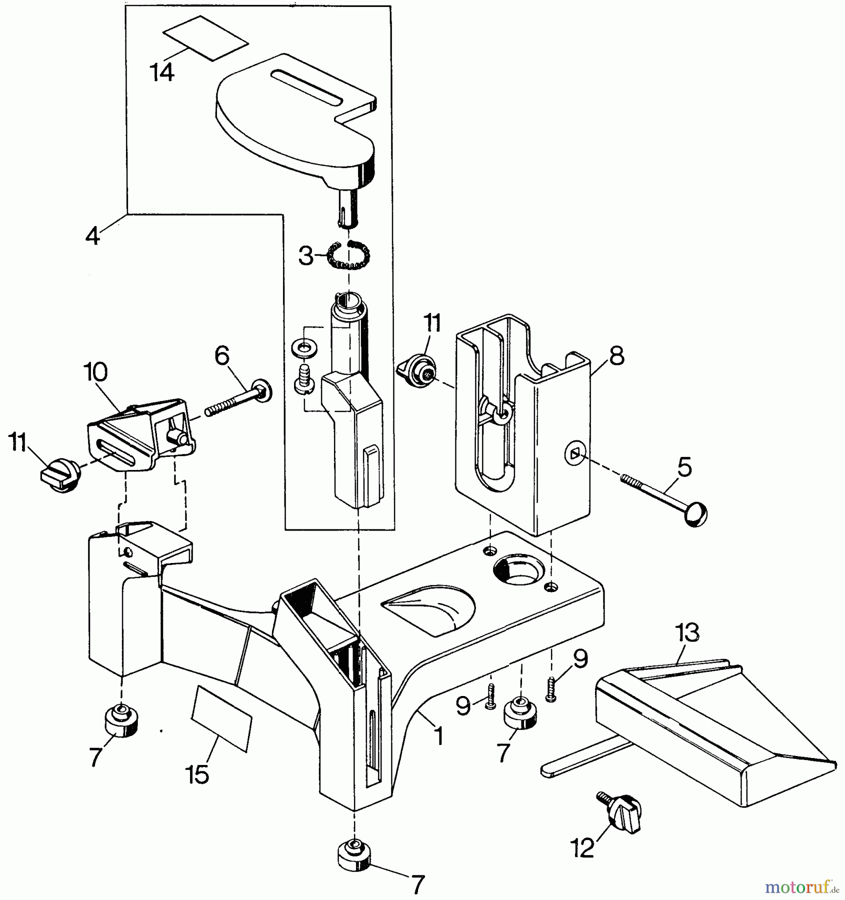  BLACK+DECKER PROFESSIONELL ZUBEHÖR, ANBAUGERÄTE & UNMOTORISIERT STAND/FOR 7696 PLANER 79-695 Seite 1