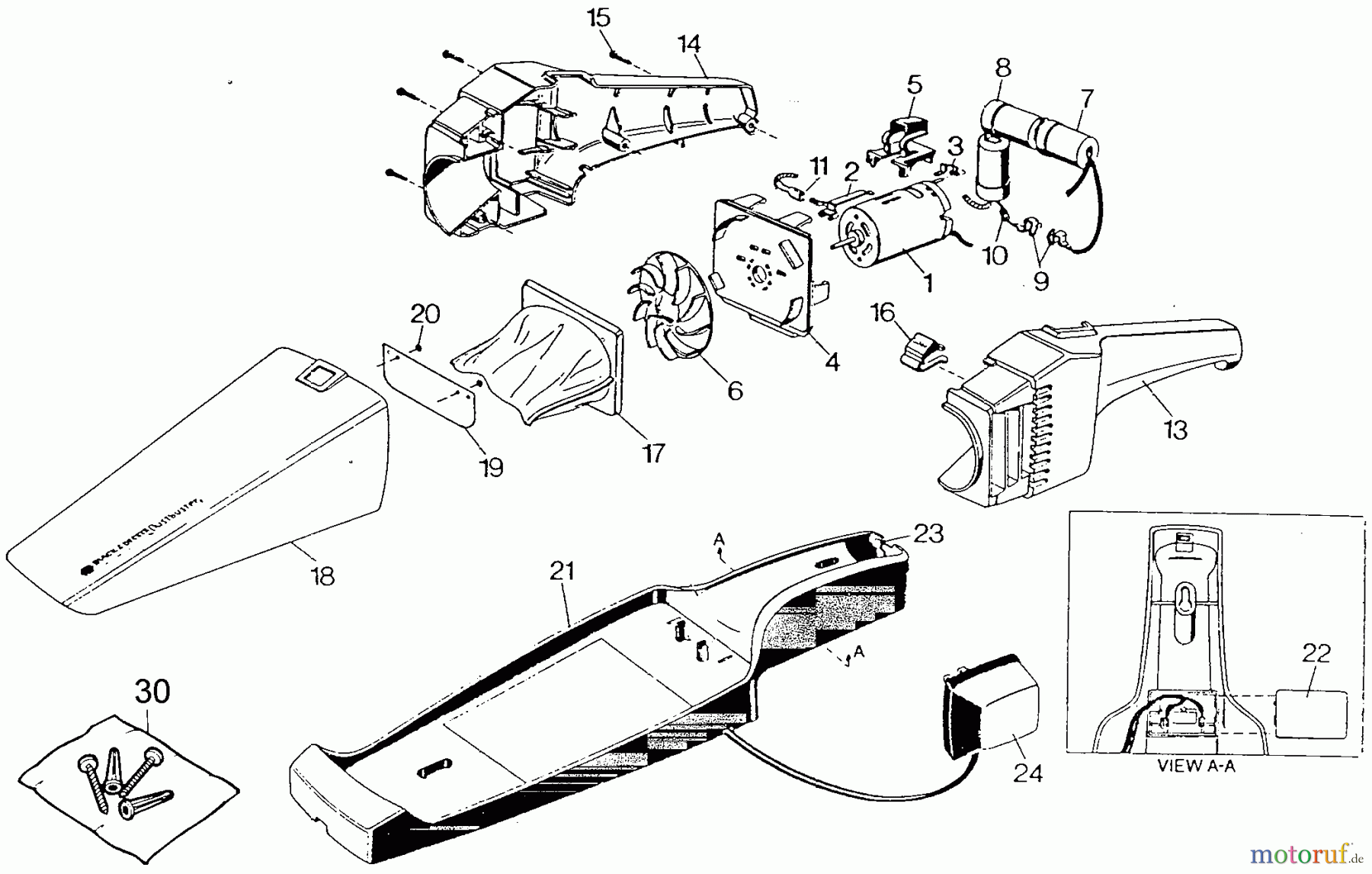 OEM Black und Decker Divers STAUBSAUGER 9331-04 Seite 1