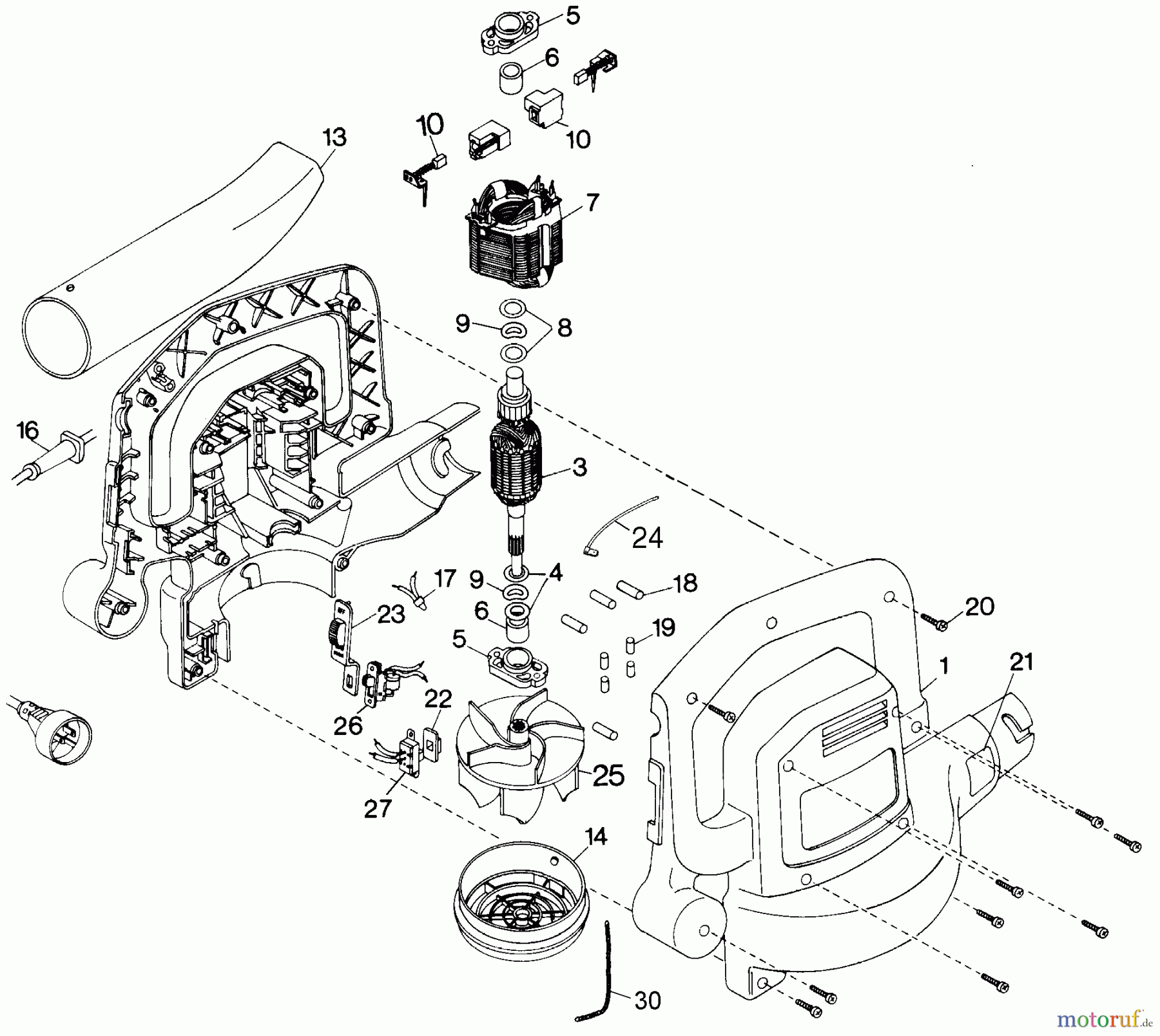 BLACK+DECKER Divers BLOWER/VACUUM - BASIC 82410 Seite 1