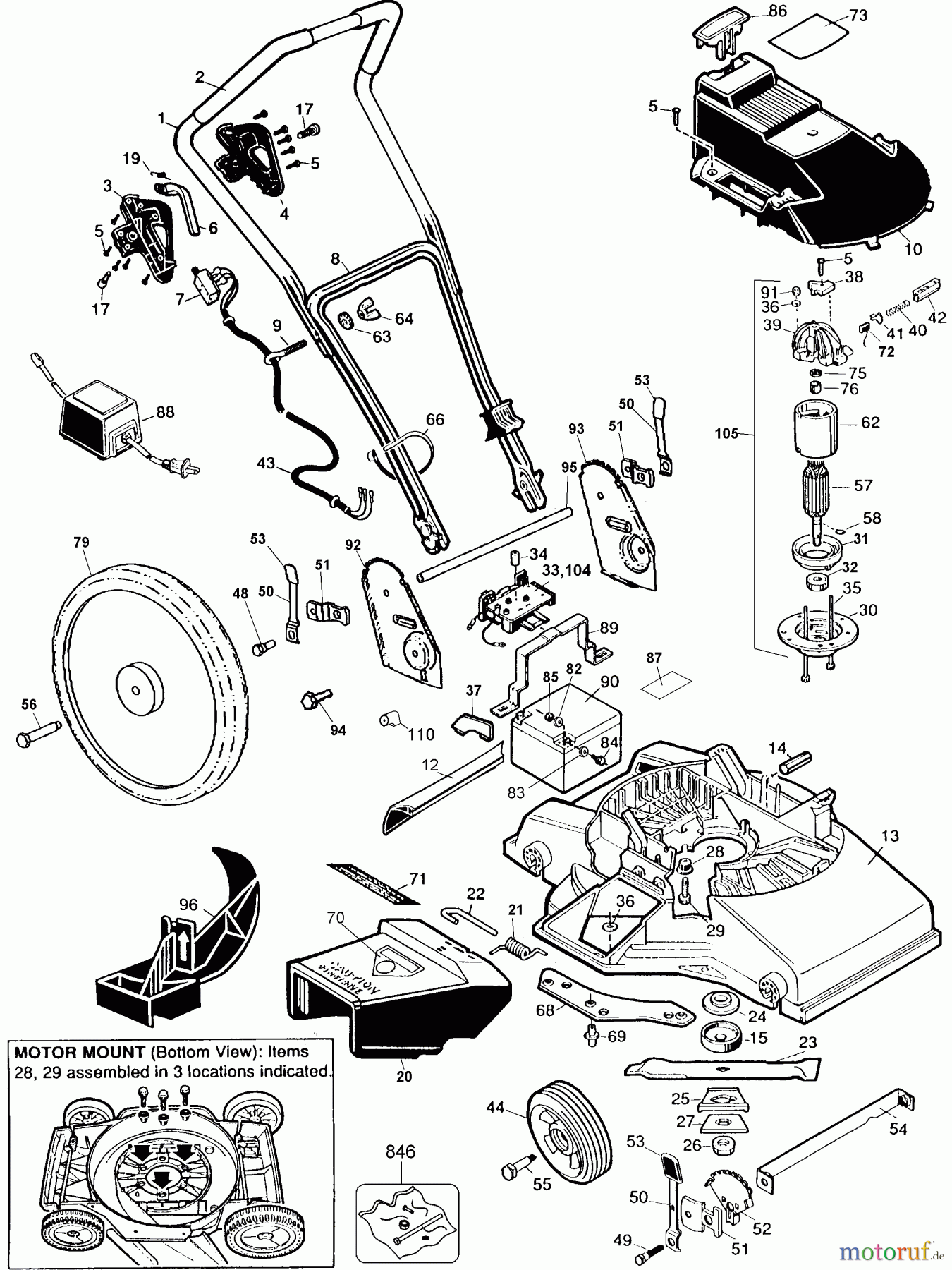 BLACK+DECKER Divers 18 HIWHL CDLS.MOWER CMM630 Seite 1