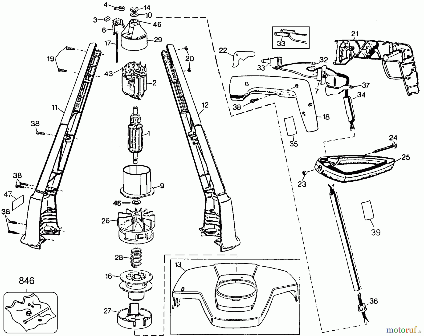 BLACK+DECKER Divers 12IN BF STRIMMER ST400-BDK Seite 1