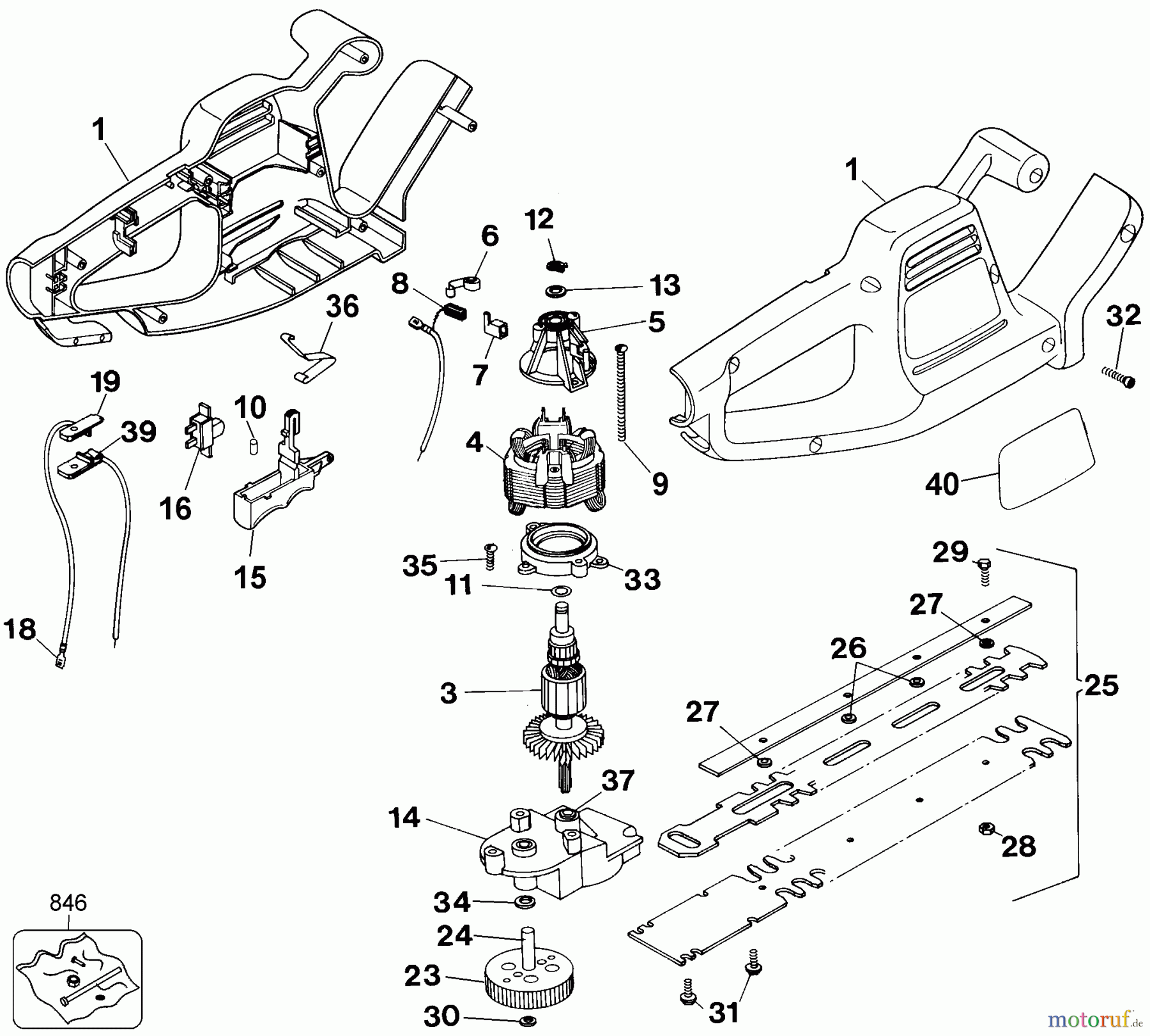 BLACK+DECKER Divers 16 HEDGE TRIMMER TR165 Seite 1