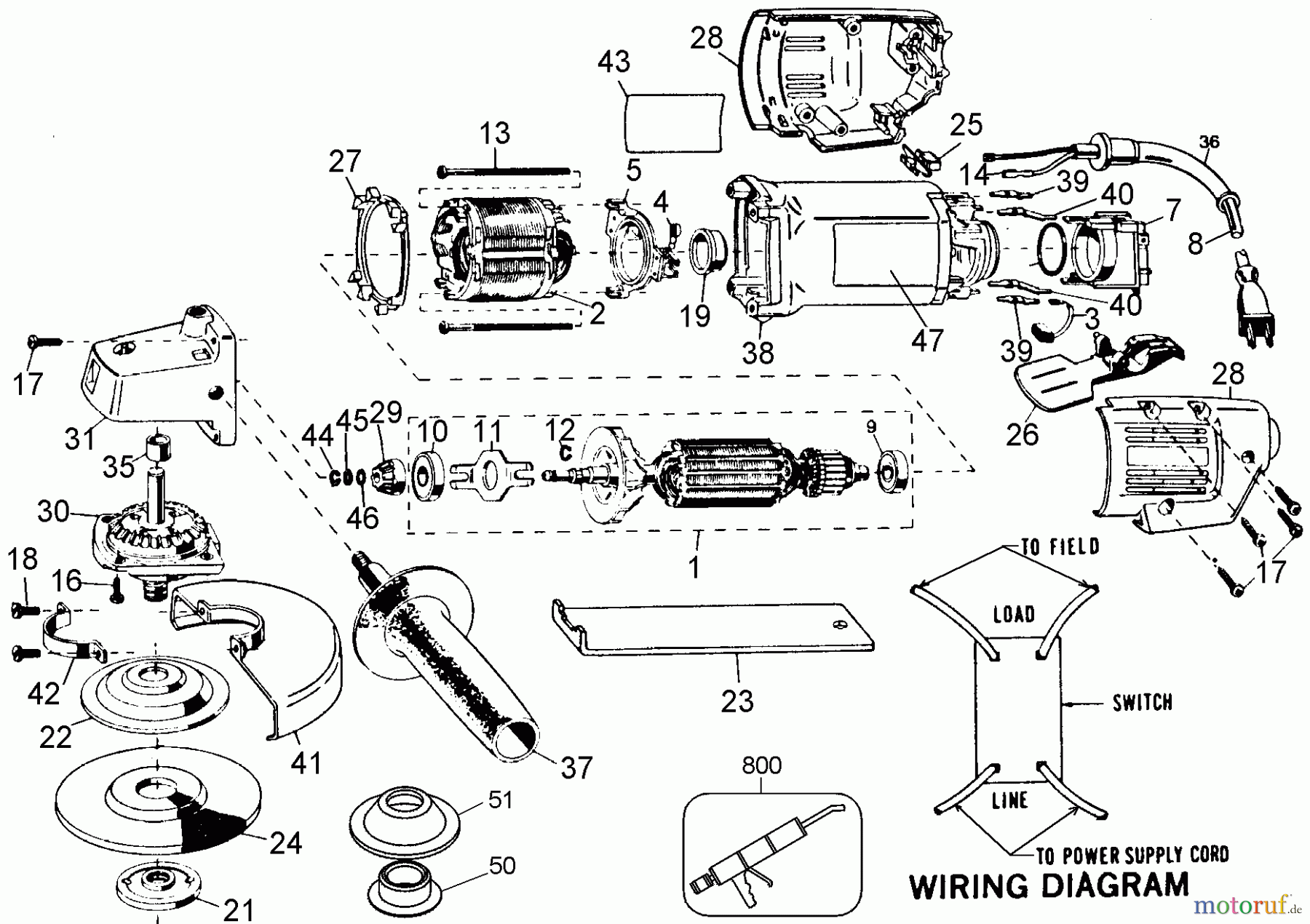 BLACK+DECKER INNENAUSSTATTUNG ZUBEHÖR, ANBAUGERÄTE & UNMOTORISIERT ET1345 4-1/2 GRINDER 6930 Seite 1