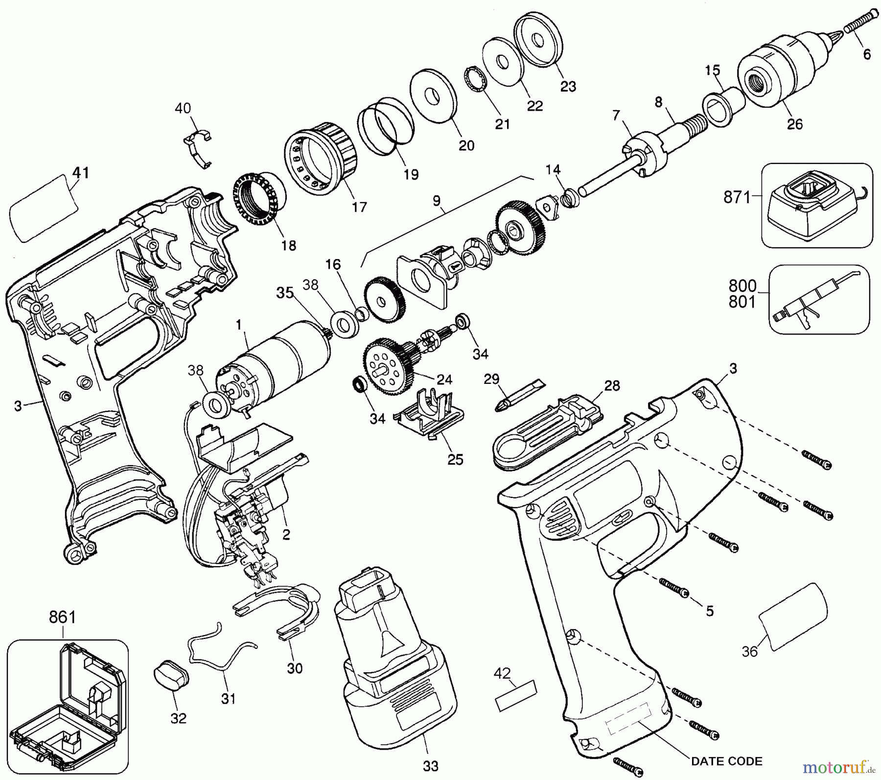 BLACK+DECKER PROFESSIONELL BOHRER, MAGNETBOHRMASCHINE, GEWINDESCHNEIDER 7.2V KYLS.DRILL/DR MTE21 Seite 1