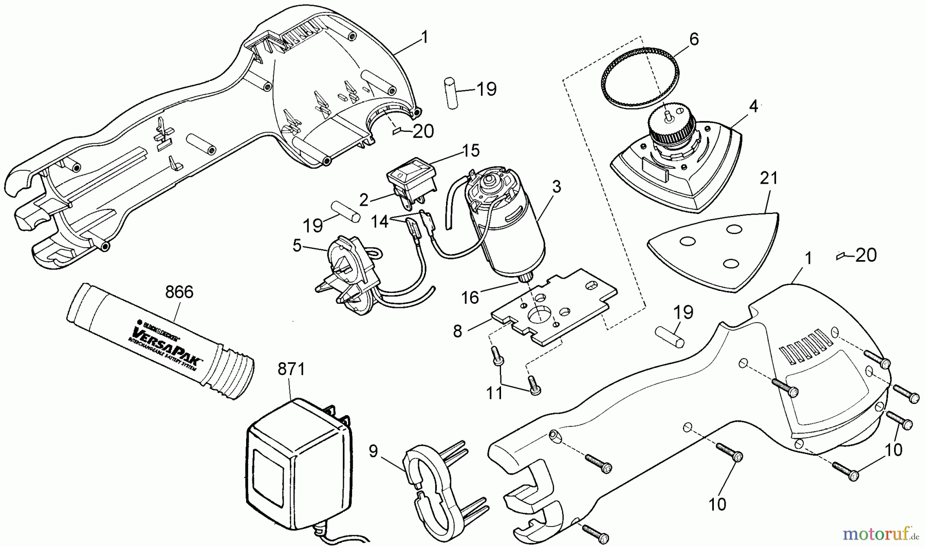 BLACK+DECKER INNENAUSSTATTUNG ABSCHLEIFGERÄT 11820 11267 Seite 1