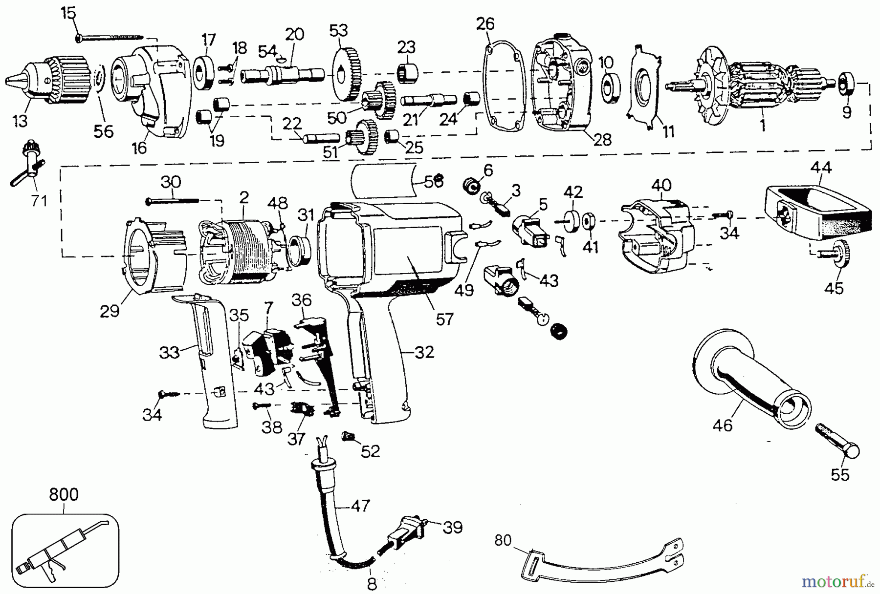 BLACK+DECKER INNENAUSSTATTUNG ZUBEHÖR, ANBAUGERÄTE & UNMOTORISIERT 1/2 HD SPADE DRILL 22810 Seite 1
