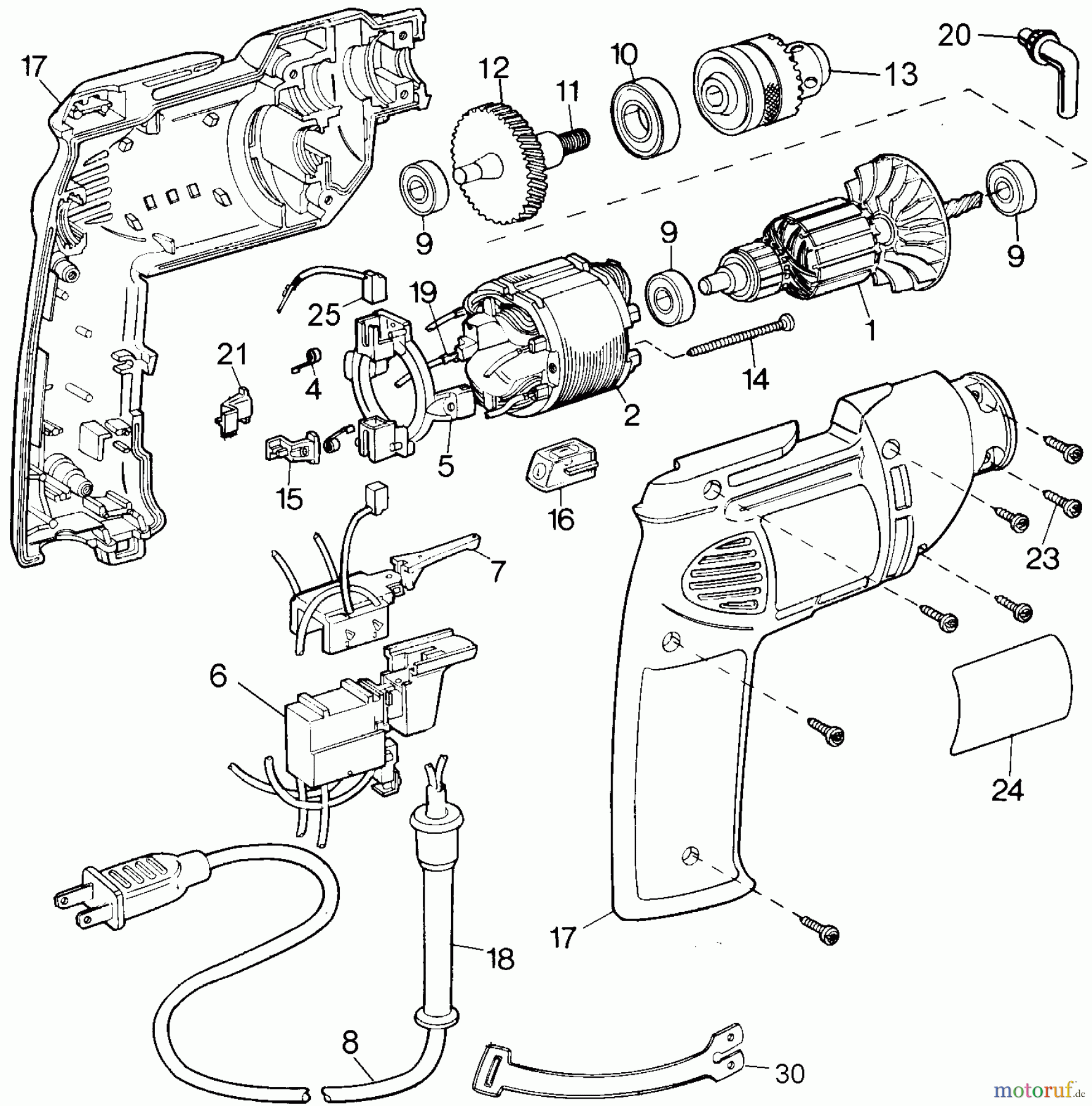 BLACK+DECKER INNENAUSSTATTUNG ZUBEHÖR, ANBAUGERÄTE & UNMOTORISIERT 3/8 VSR DRILL 22866 Seite 1
