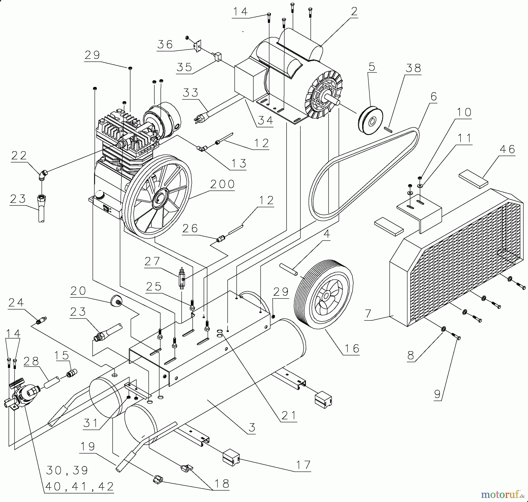 DEWALT SCHNURLOS-SONSTIGES 1.5 HP ELECT 8 GAL WHEEL D55170 Seite 2