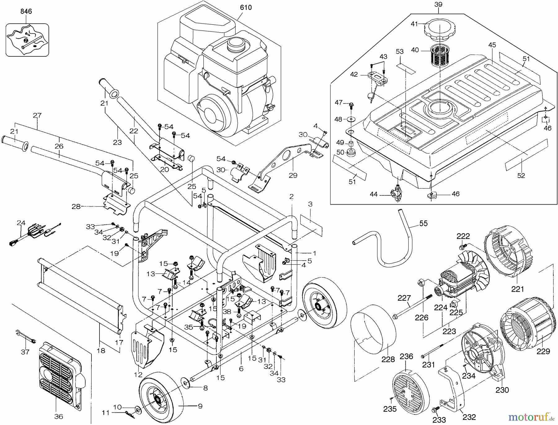 DEWALT Benzin Produkte Generatoren +300 WATT HEAVY DUTY GAS DG4300 Seite 1