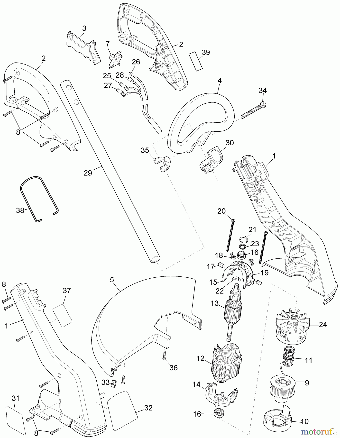BLACK+DECKER AUSSERHALB HECKENSCHEREN, FADENTRIMMER, SCHEREN 12 STRING TRIMMER ST4000-04 Seite 1
