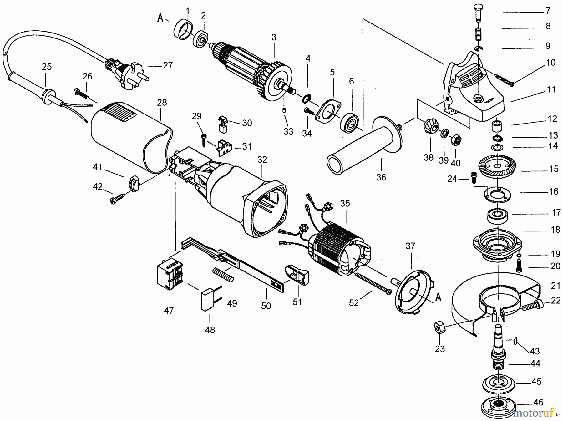 BLACK+DECKER Divers 4-1/2 SMALL ANGLE GRINDER PF600 Seite 1