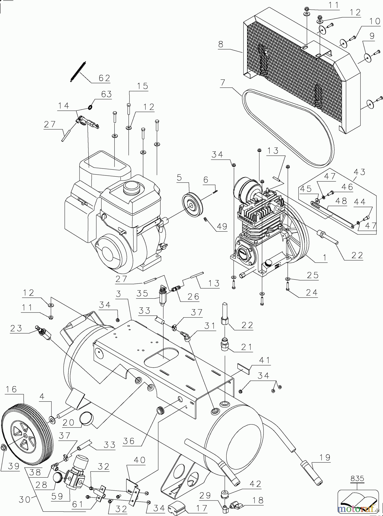 DEWALT SCHNURLOS-SONSTIGES COMPRESSOR 5.5HP 17 GAL O D55276 Seite 6