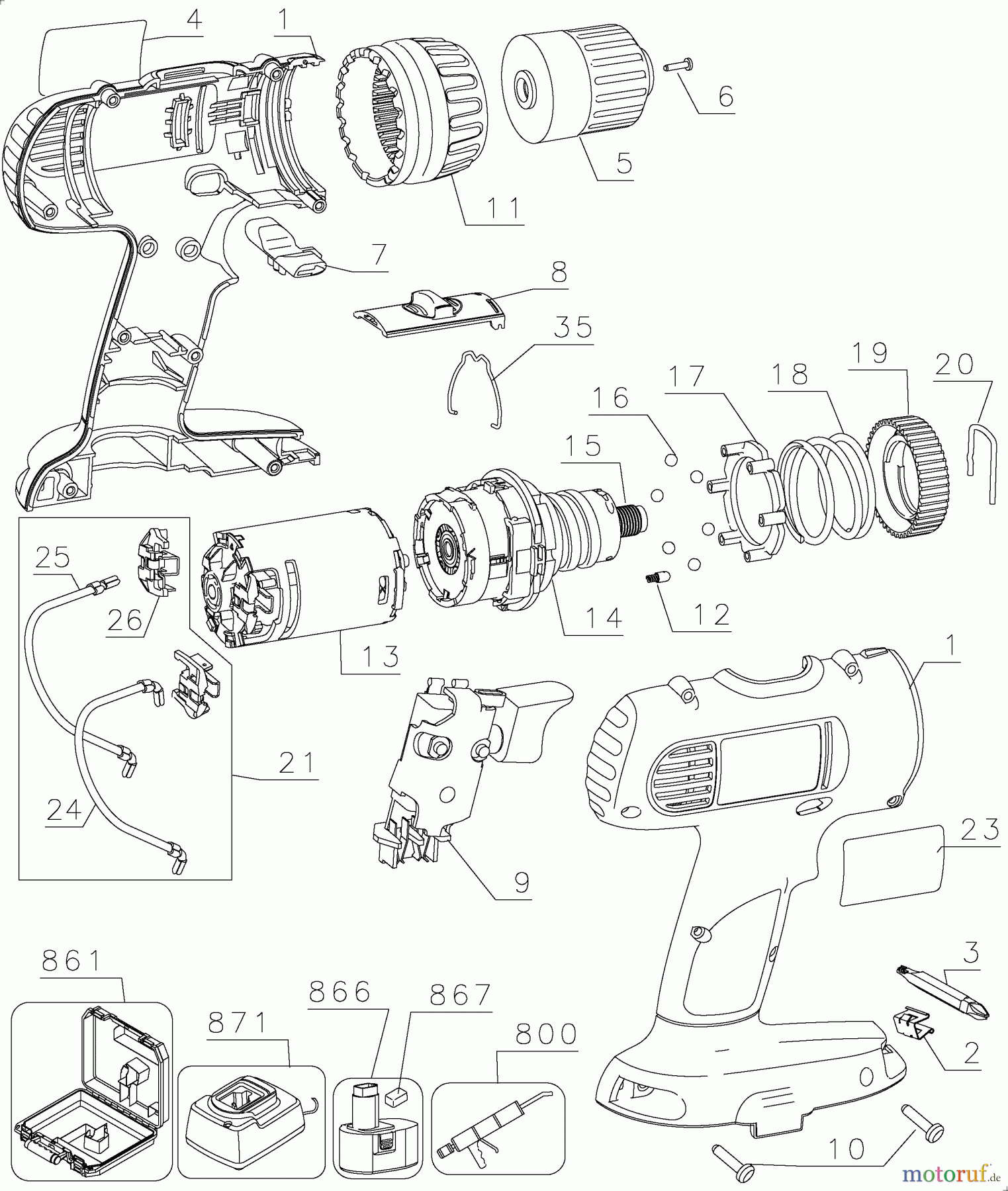 DEWALT Divers 14.4V DRILL/DRIVER DW928K-2 Seite 1