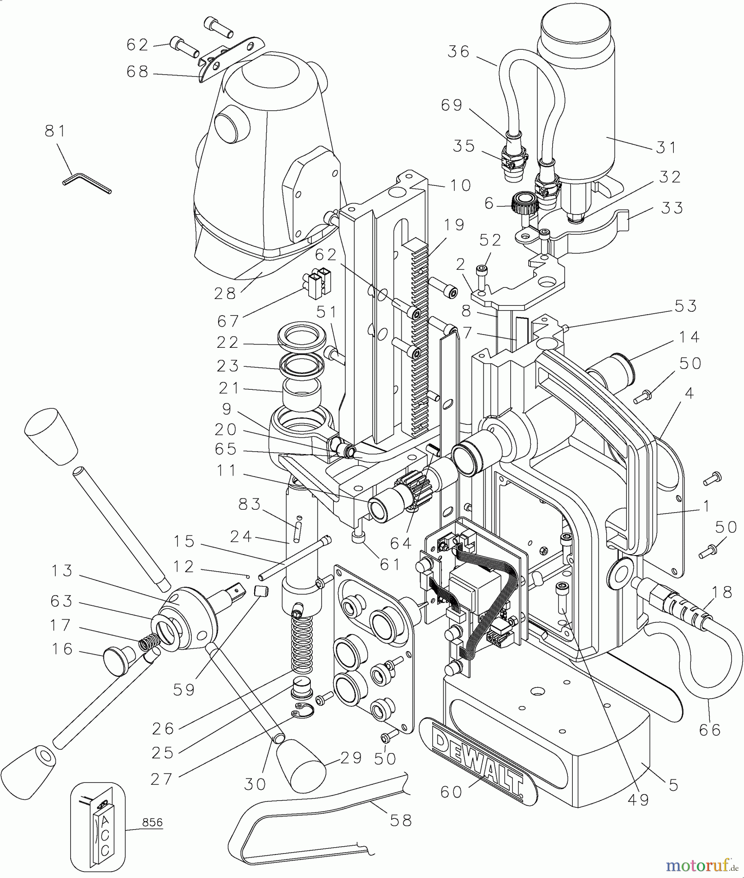 DEWALT Divers 1/2 MAGNETIC DRILL PRESS DW151 Seite 1