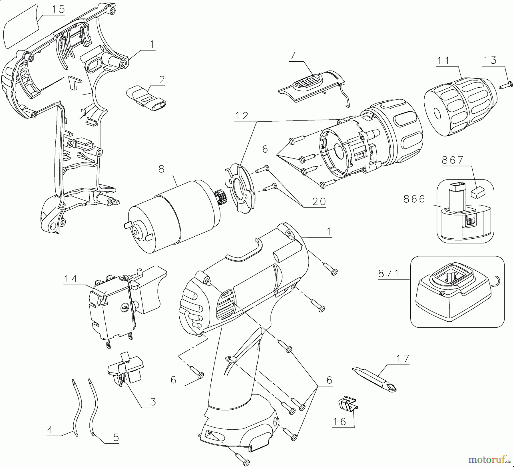 DEWALT Divers 12V 2,0AH NICD CORDLESS D DW907K2HQ Seite 1