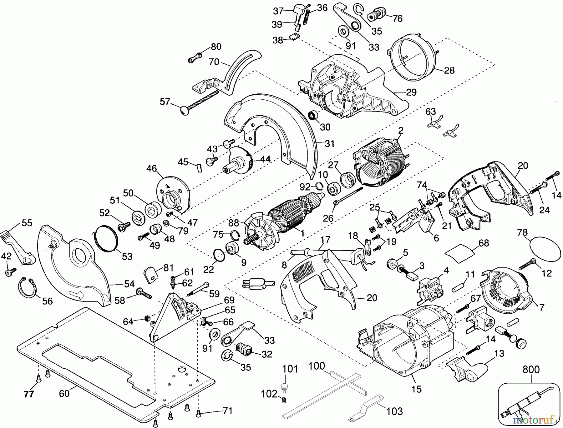 DEWALT HOLZARBEITEN KREISSÄGEN KREISSGE DW389 Seite 1