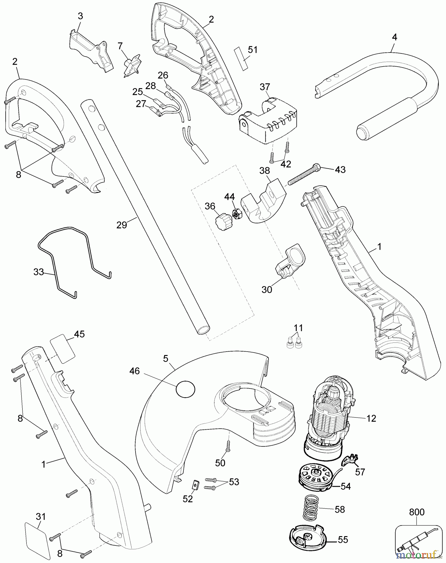BLACK+DECKER AUSSERHALB HECKENSCHEREN, FADENTRIMMER, SCHEREN 13 STRING TRIMMER ST7000C Seite 1