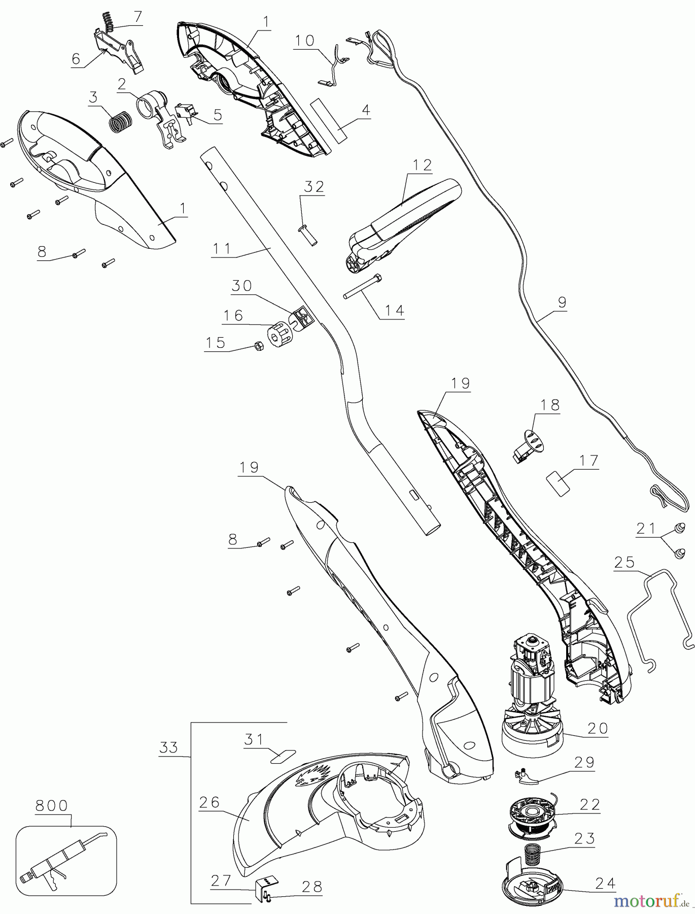 BLACK+DECKER AUSSERHALB HECKENSCHEREN, FADENTRIMMER, SCHEREN 14 ST.TRIMMER GH600-04 Seite 1