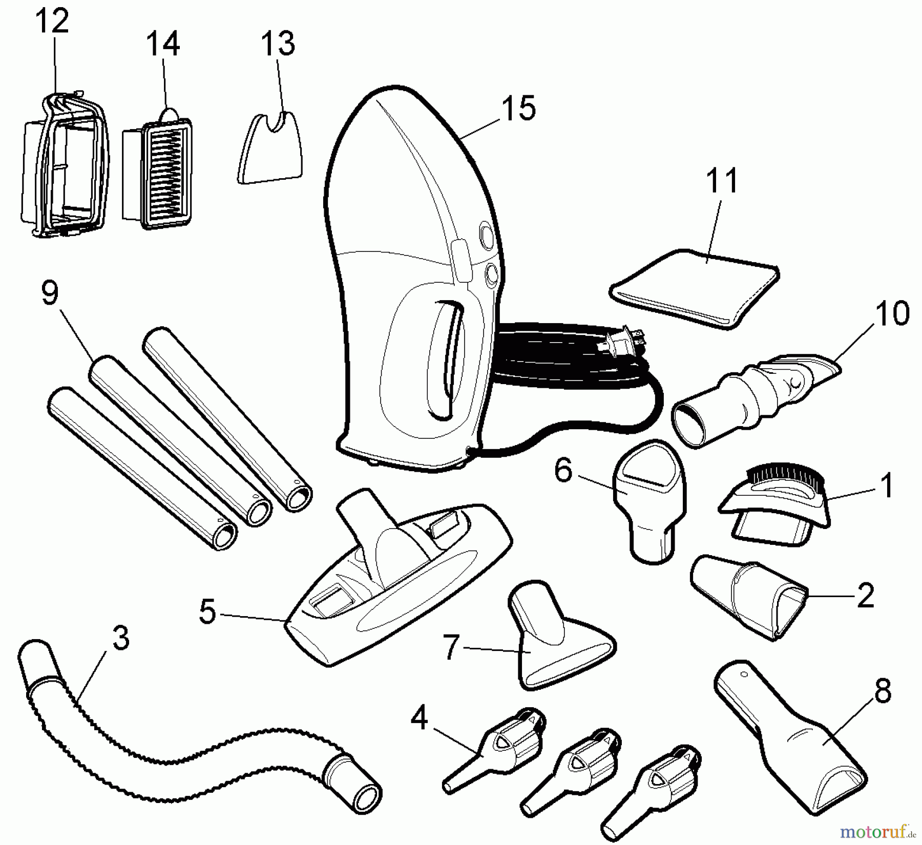  BLACK+DECKER HAUSHALT REINIGUNG STAUBSAUGER VH780 Seite 1