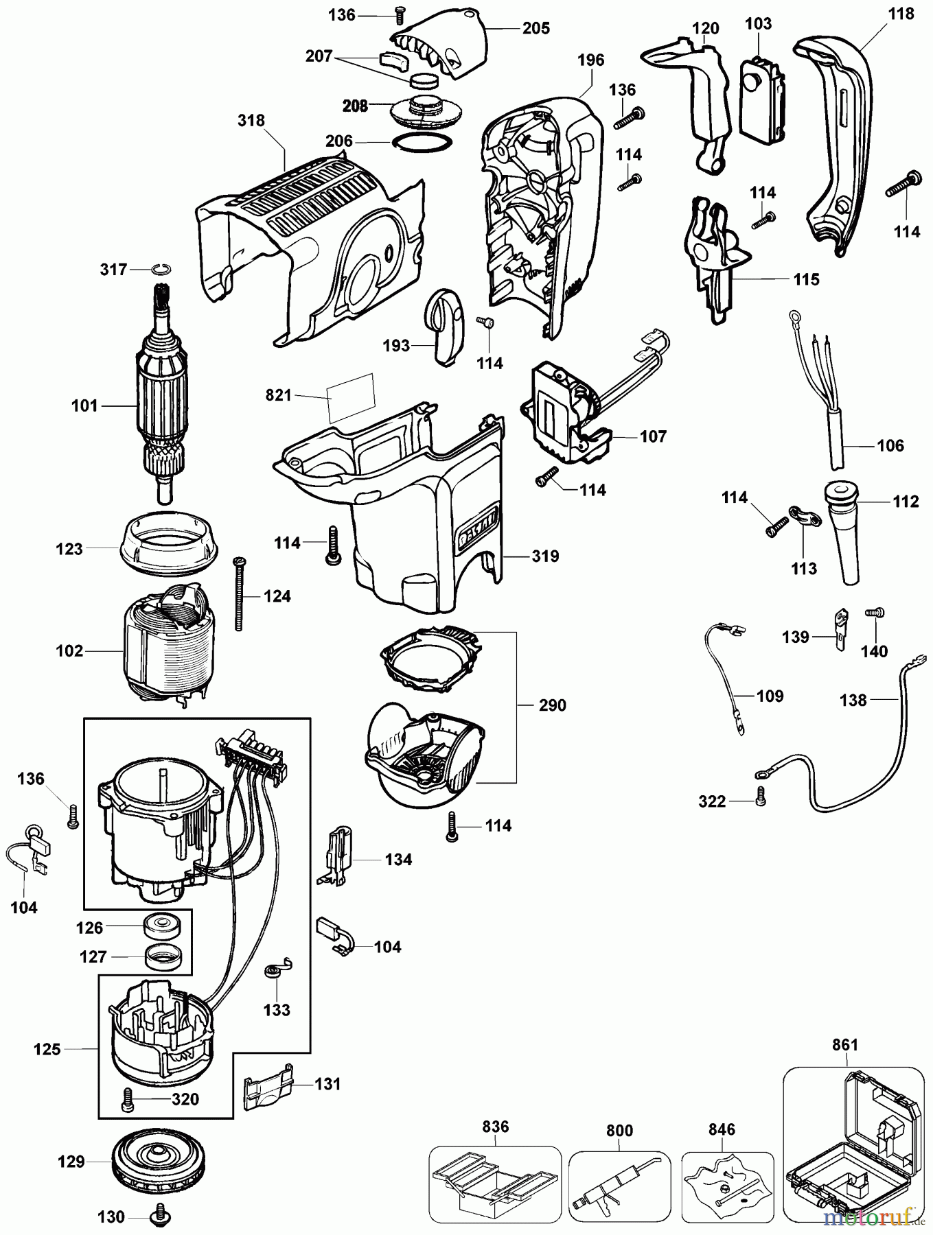 DEWALT Bohrhämmer Bohrhämmer SDS-MAX DREHHAMMER D25650K Seite 1