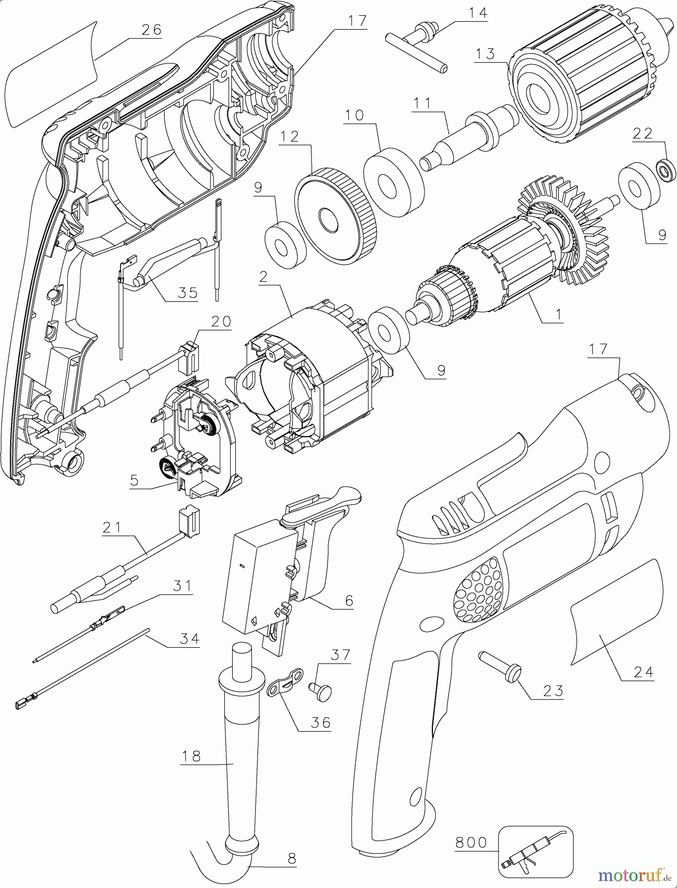 DEWALT Bohrmaschinen Bohrmaschinen BOHRER D21002 Seite 1