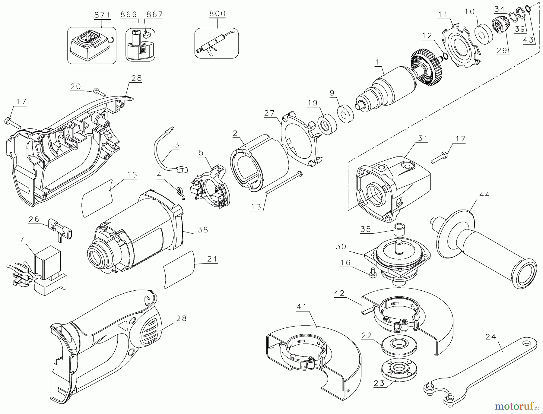 DEWALT METALLBEARBEITUNG SÄGEN 4-1/2 CUT OFF TOOL DC410KA Seite 1