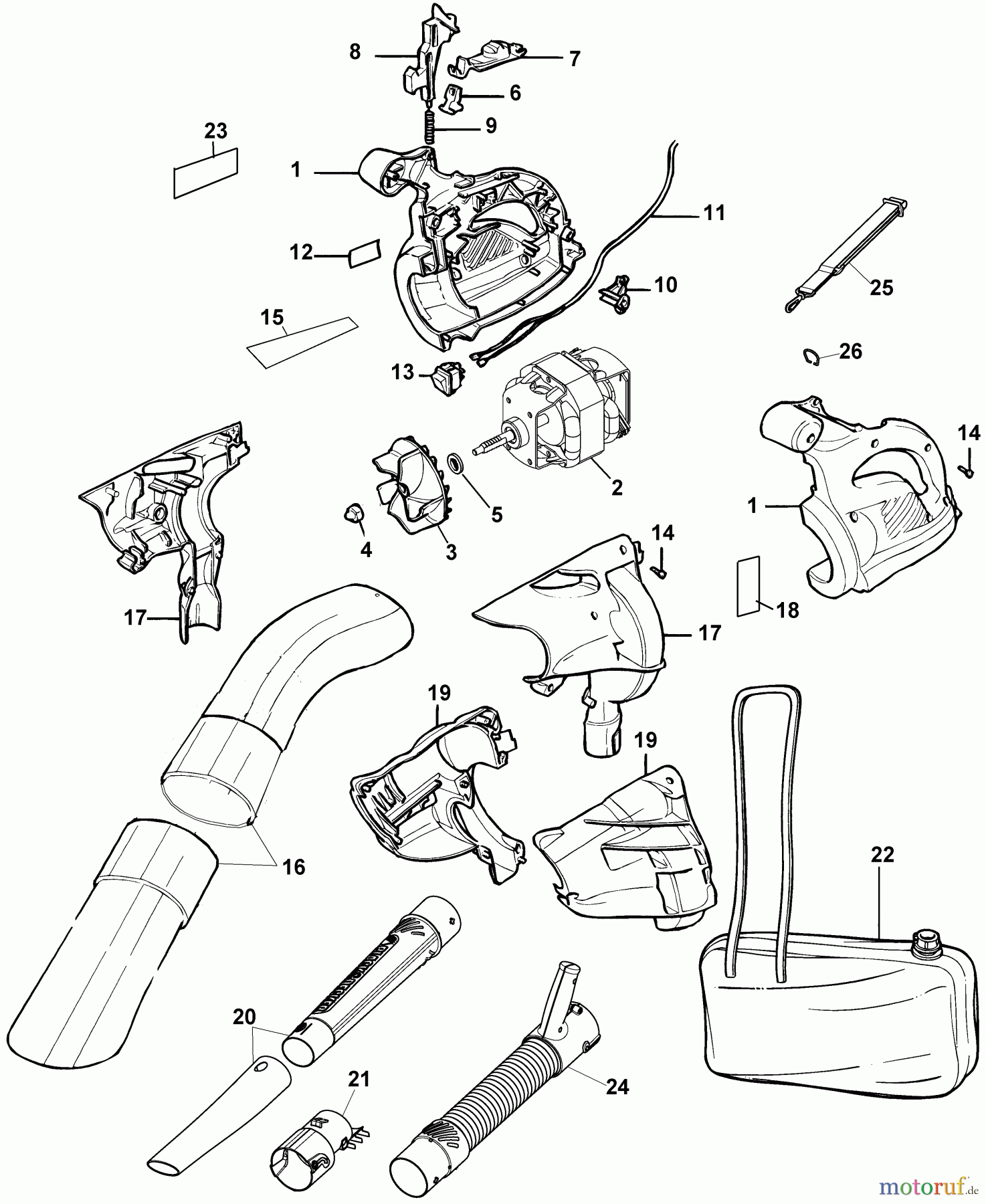  BLACK+DECKER Divers LEAF HOG BV2800 Seite 1