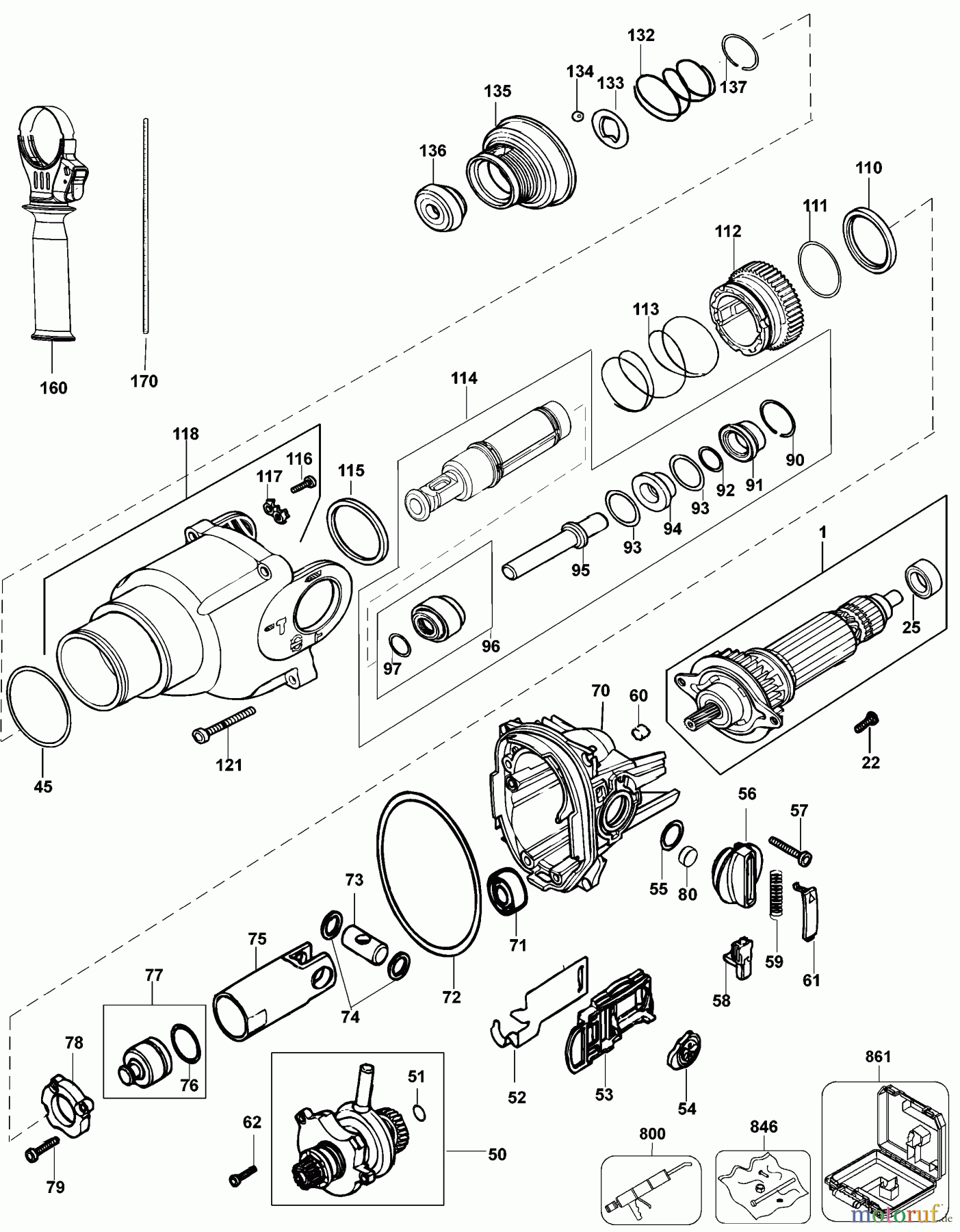  DEWALT Bohrhämmer Bohrhämmer SDS-PLUS HAMMER D25203K Seite 1