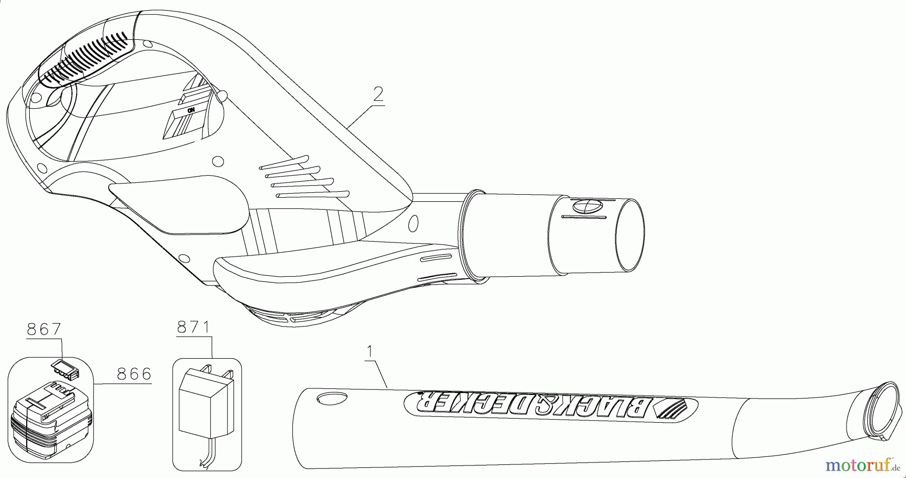 BLACK+DECKER Divers 18V NICAD SWEEPER NS118L Seite 1