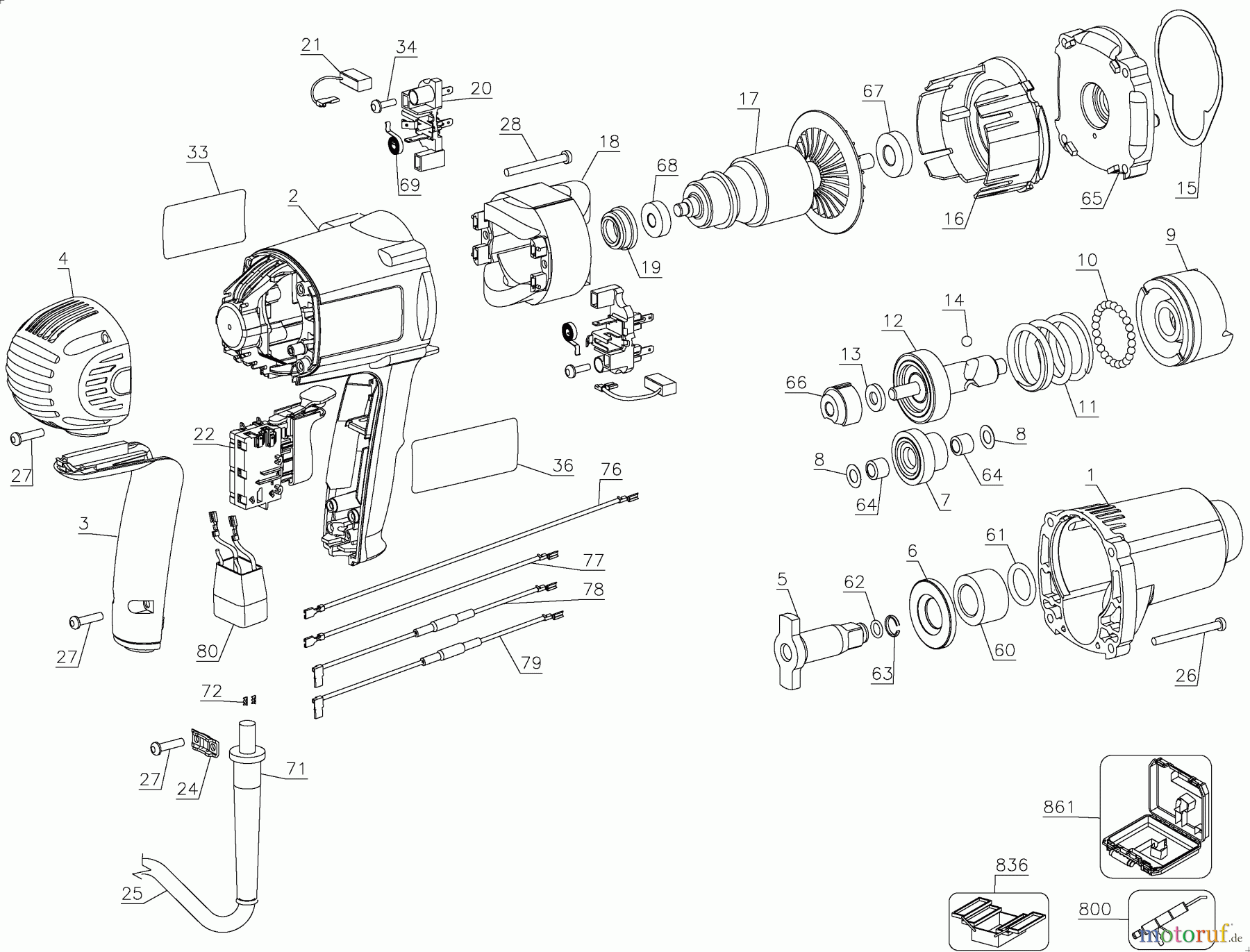 DEWALT Divers 1/2 IMPACT WRENCH DW293K Seite 1