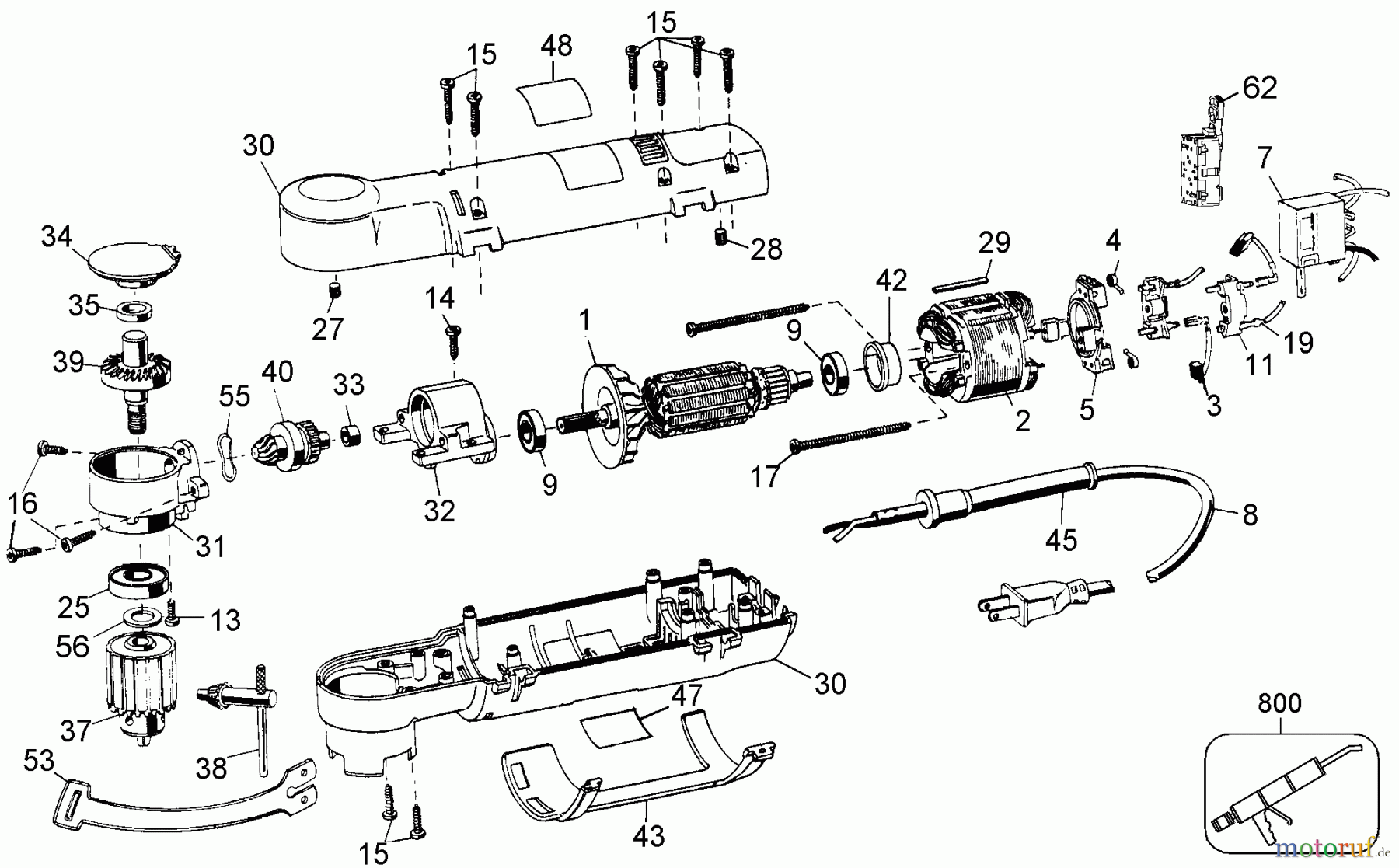 DEWALT Divers 3/8 DRILL DW160V Seite 1