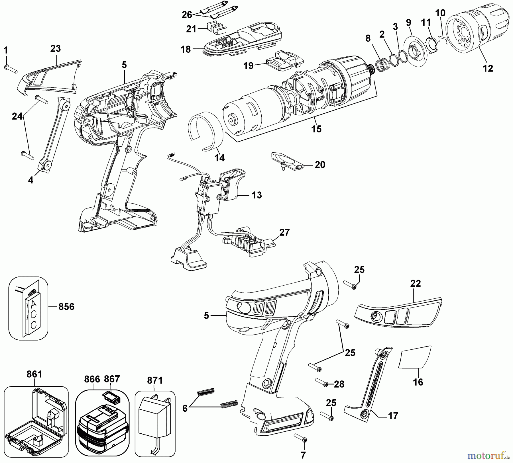 BLACK+DECKER Divers 18V FIRESTORM DRILL FS1800D-2 Seite 1
