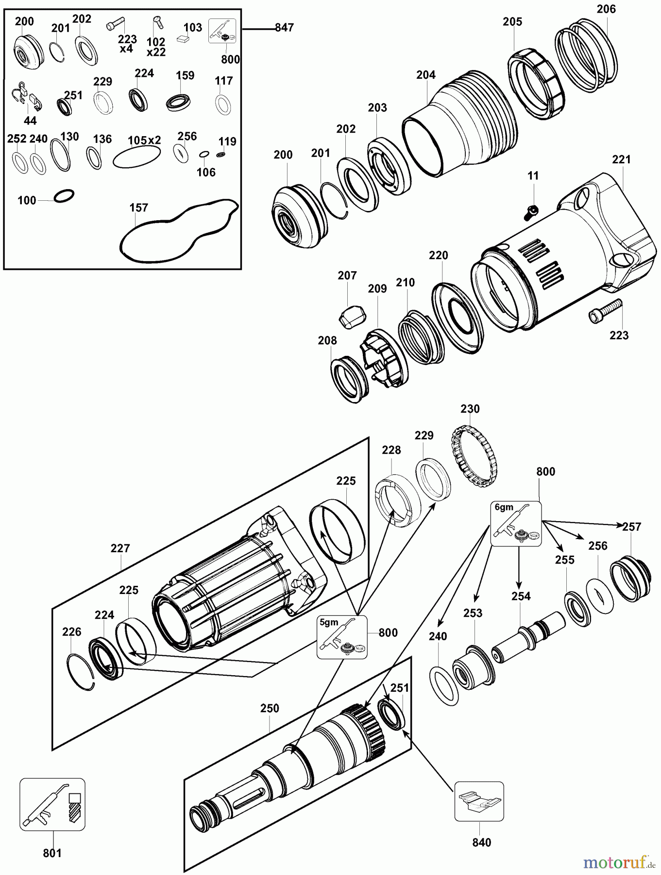  DEWALT Bohrhämmer Meisselhämmer MEISSELHAMMER D25840K Seite 3