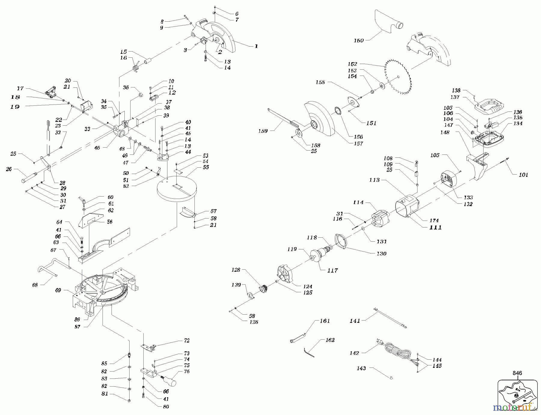 BLACK+DECKER PROFESSIONELL SÄGE 10 COMPOUND MITRE SAW SM100M Seite 1