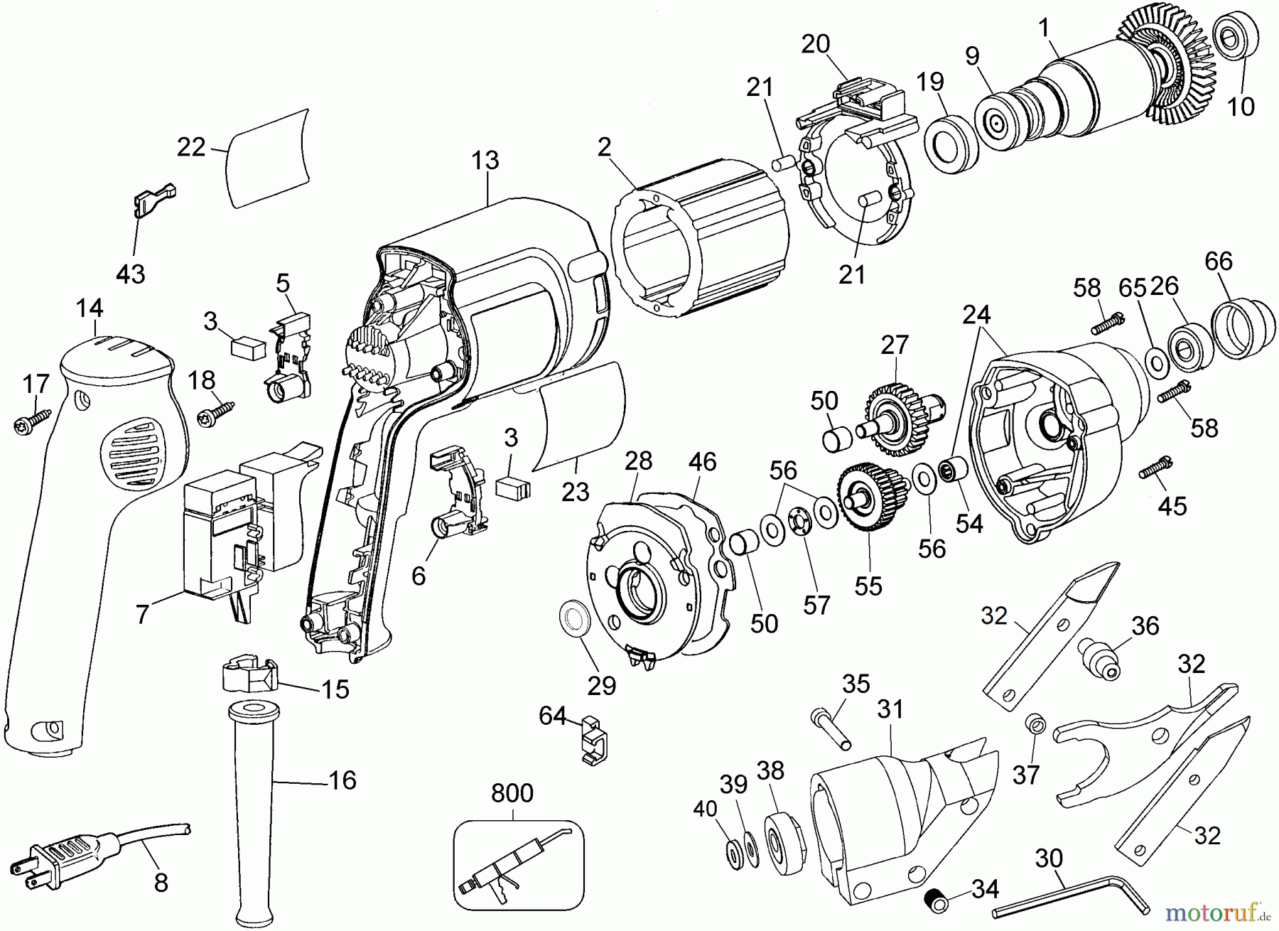 DEWALT METALLBEARBEITUNG SCHEREN & NIBBLER CEMENT SHEAR D28605 Seite 1