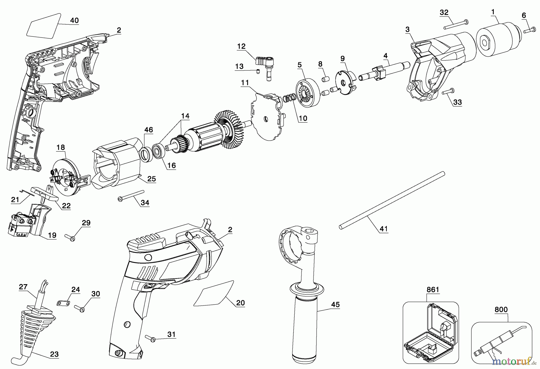  BLACK+DECKER Divers 1/2 HAMMER DRILL KR750K Seite 1